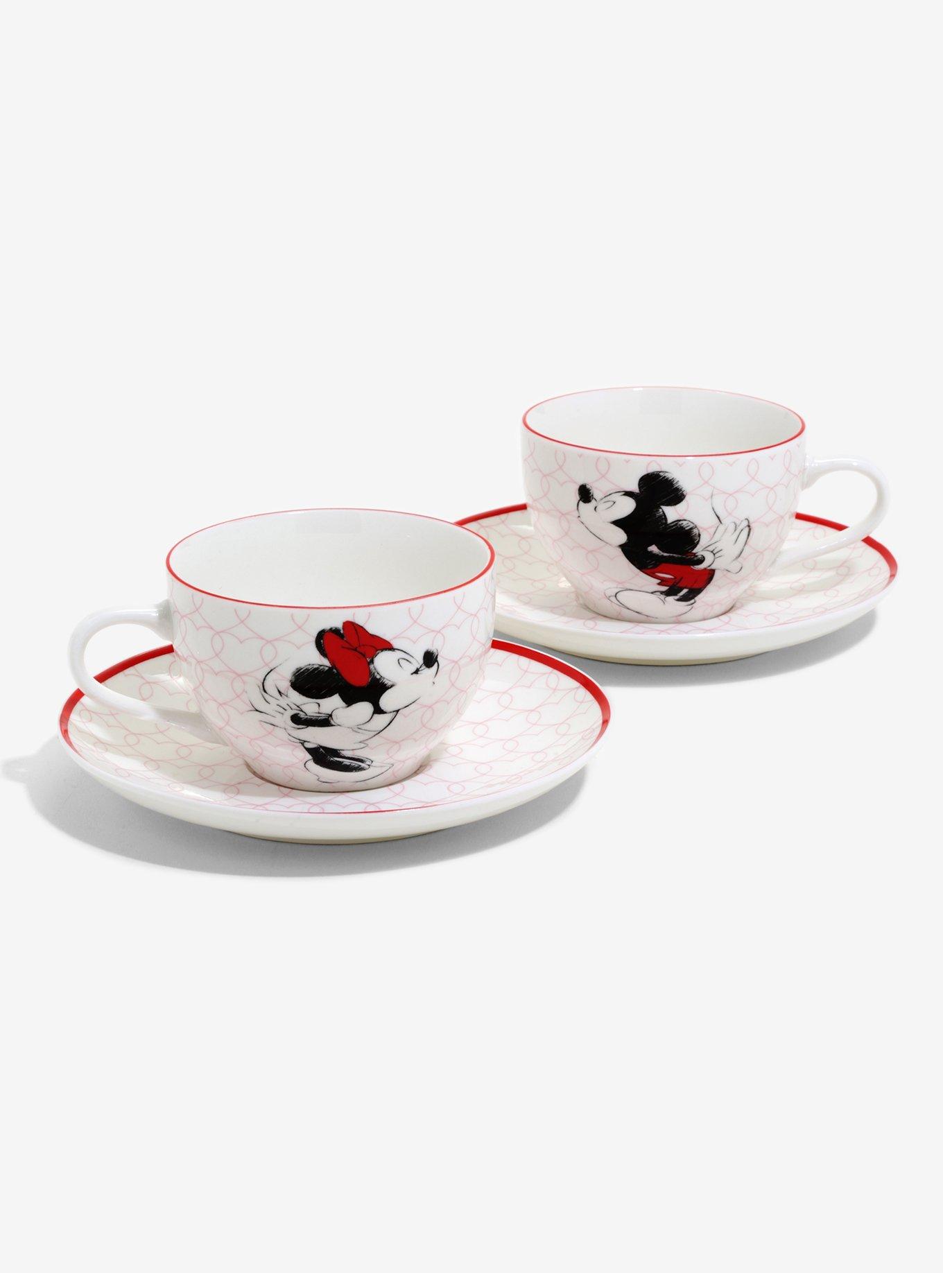 Disney Mickey Mouse & Minnie Mouse Teacup Set - BoxLunch Exclusive, , hi-res