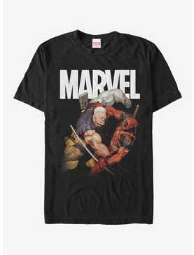 Marvel Deadpool Cable and Deadpool Fight T-Shirt, , hi-res