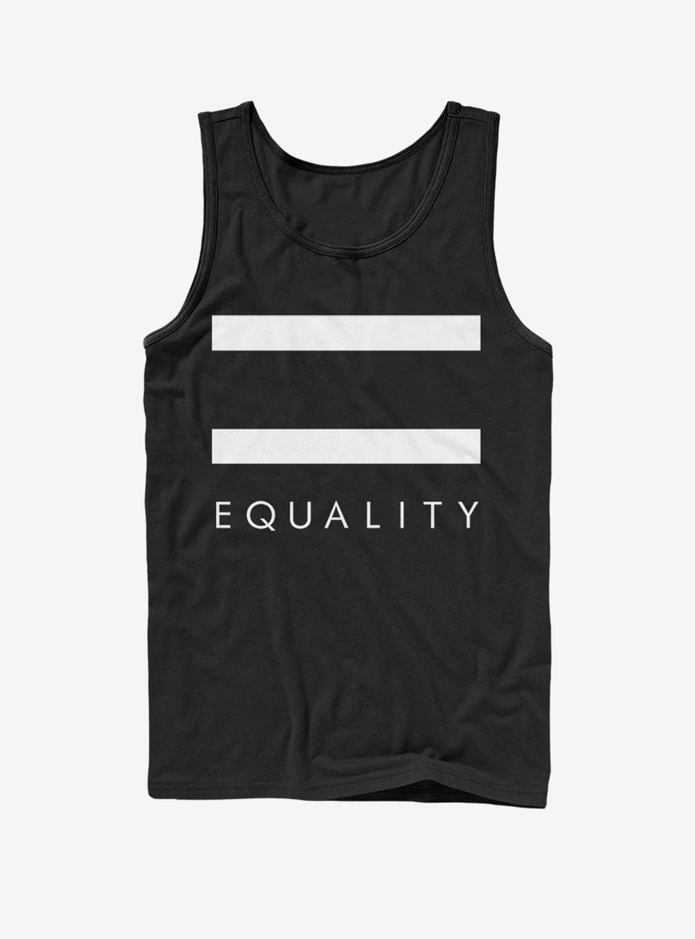 Equal Signs Tank, BLACK, hi-res