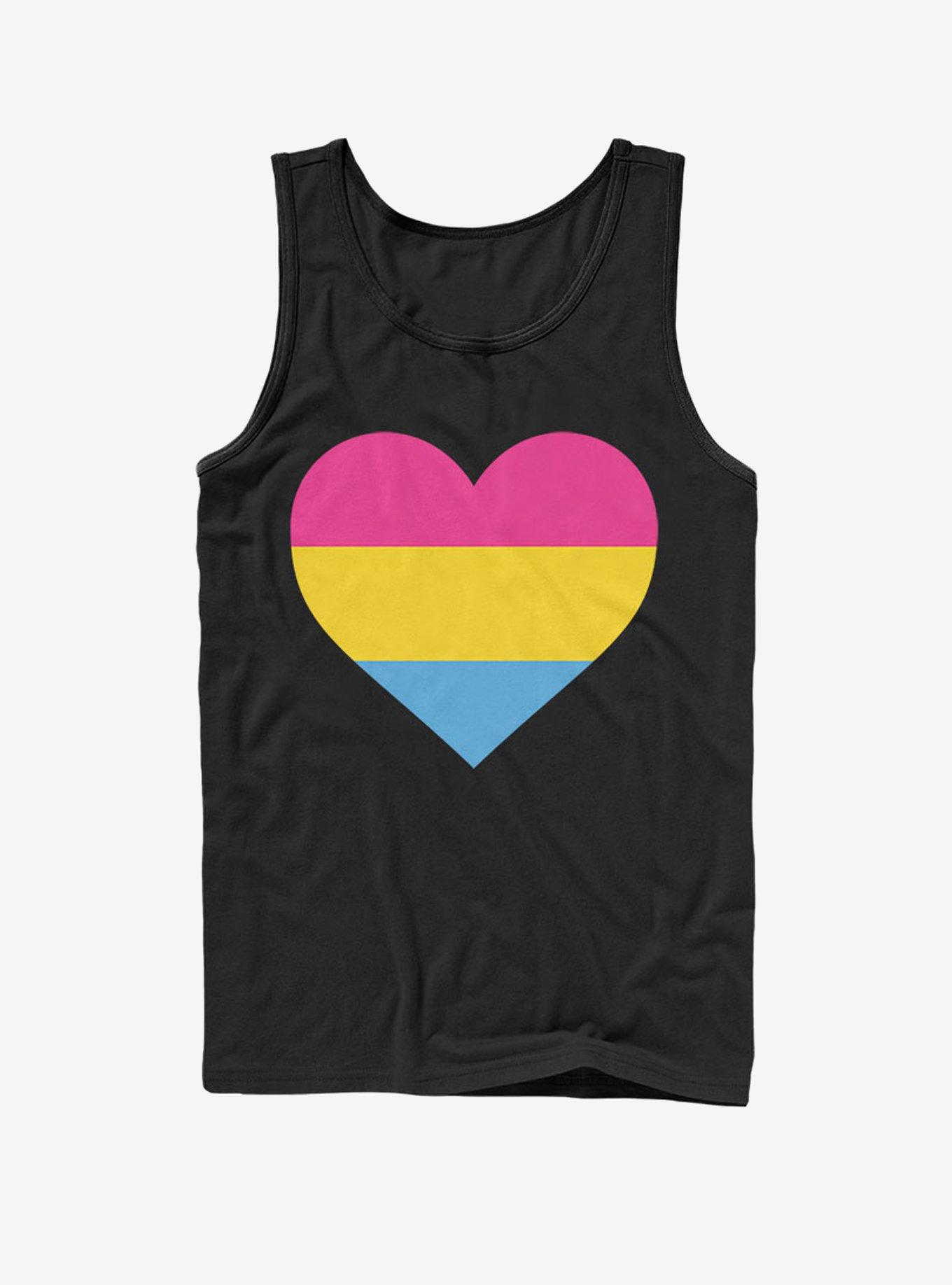 Pan Heart Tank, BLACK, hi-res