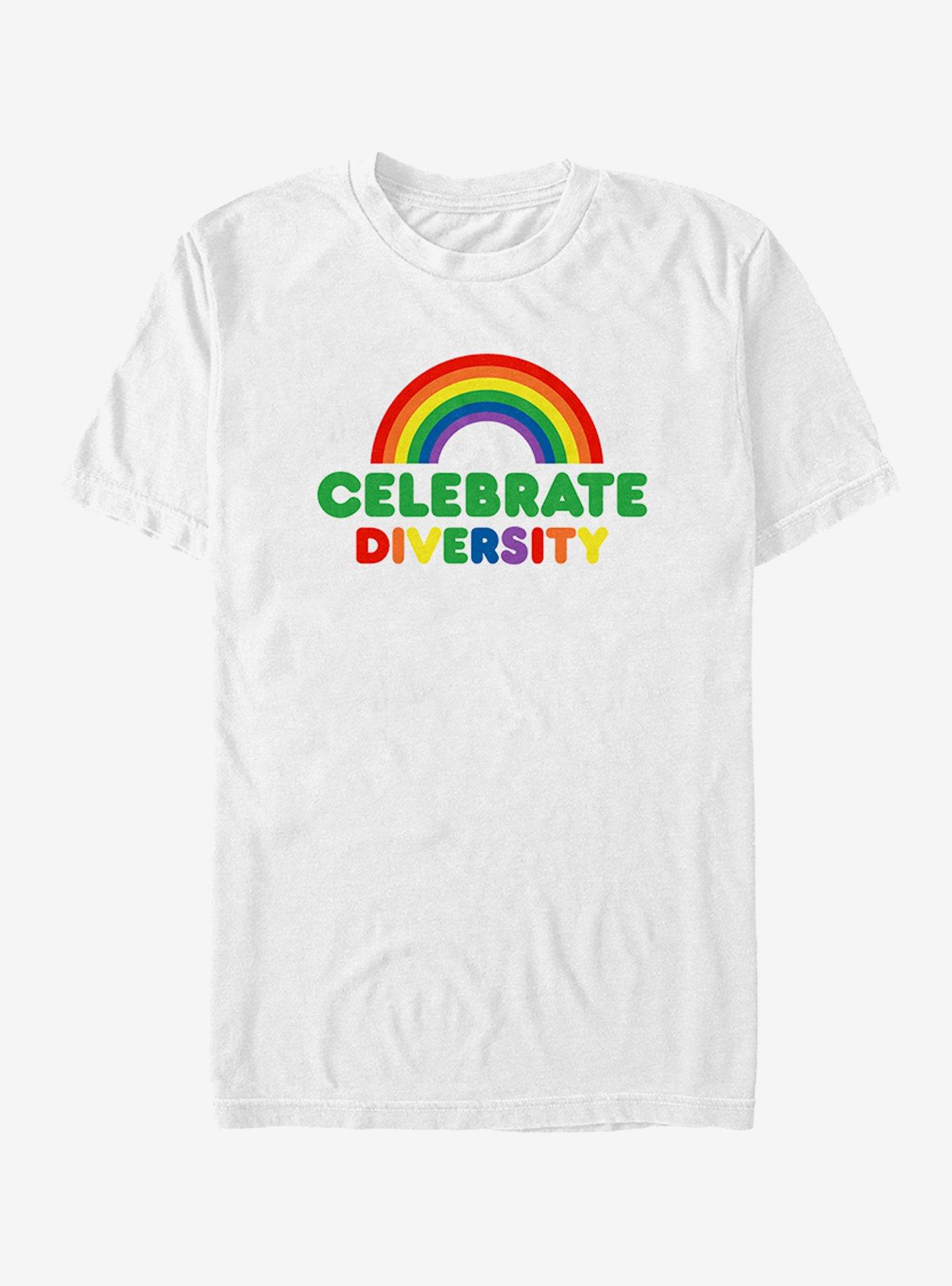 Celebrate Diversity Tee, WHITE, hi-res