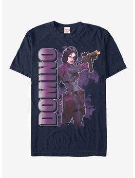 Marvel Deadpool Domino Watercolor T-Shirt, NAVY, hi-res