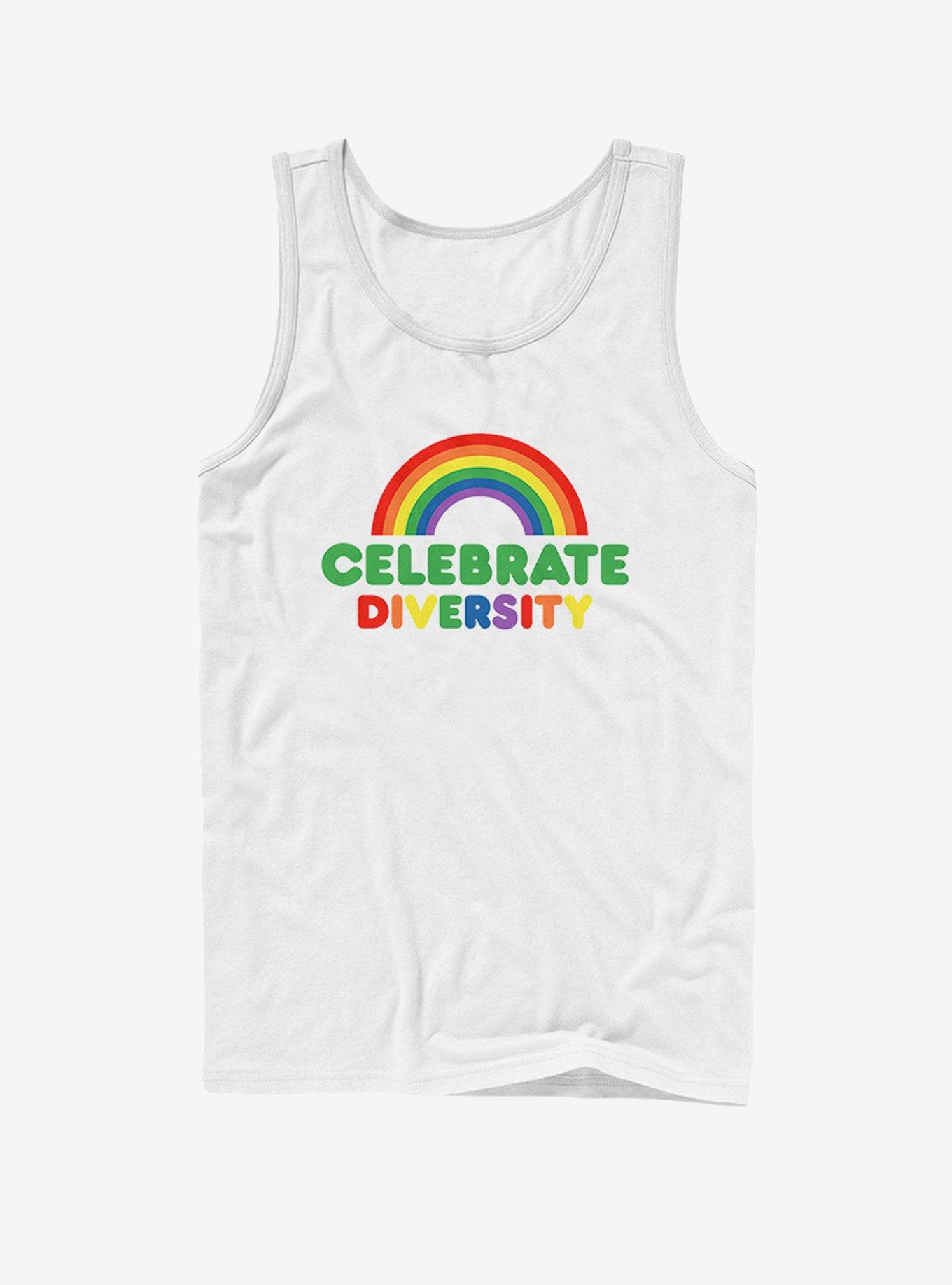 Celebrate Diversity Tank, WHITE, hi-res