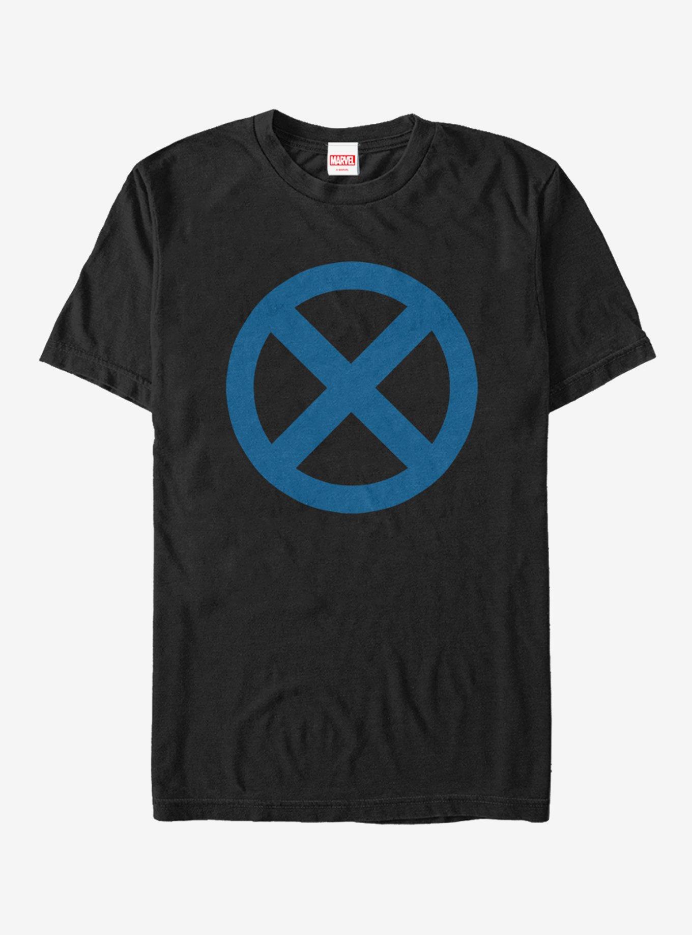 Marvel Deadpool X-Force Blue Logo T-Shirt, BLACK, hi-res