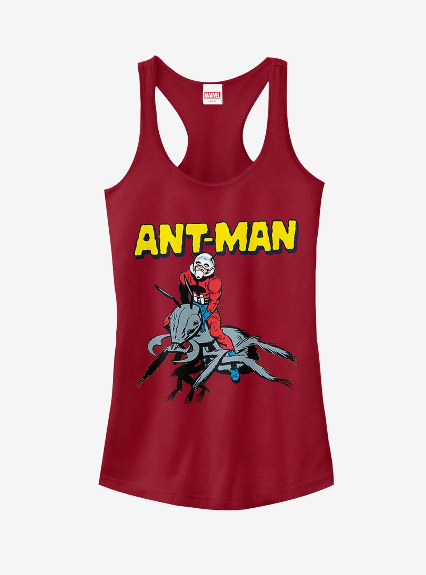 Marvel Ant-Man Vintage Riding Ant-Man Girls Tank, SCARLET, hi-res