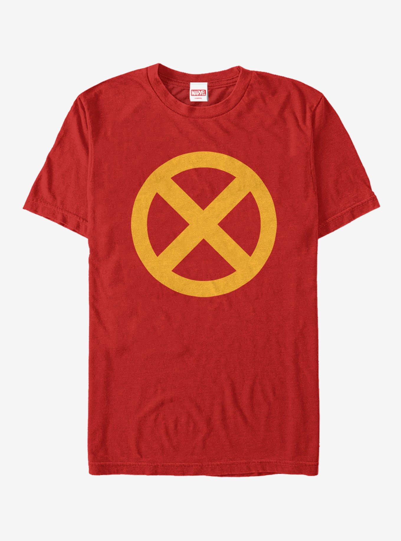 Marvel Deadpool X-Force Yellow Logo T-Shirt, RED, hi-res