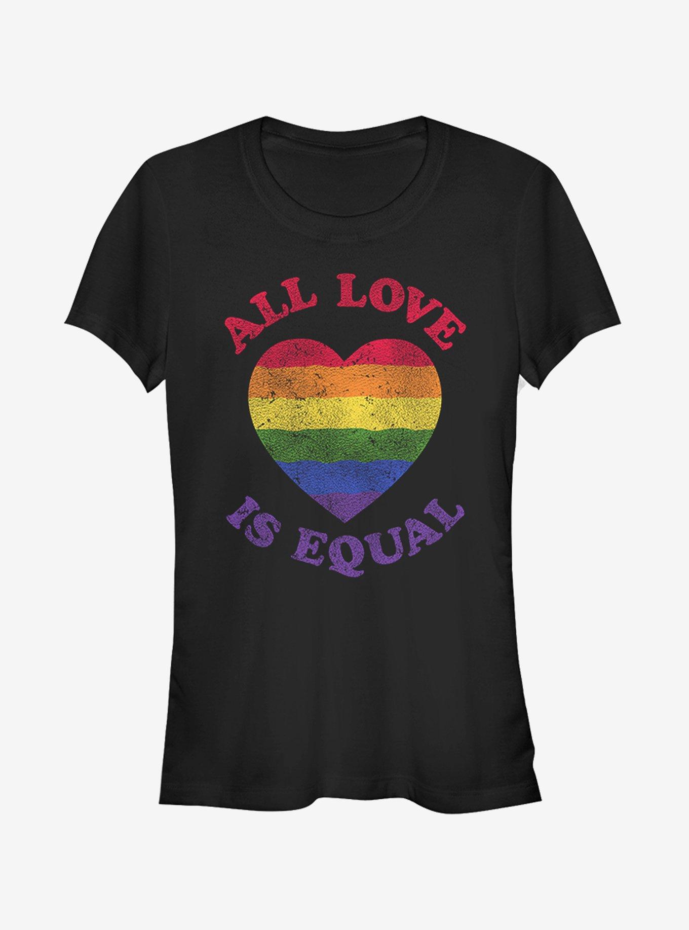 All Love Is Equal Girl's Tee, BLACK, hi-res