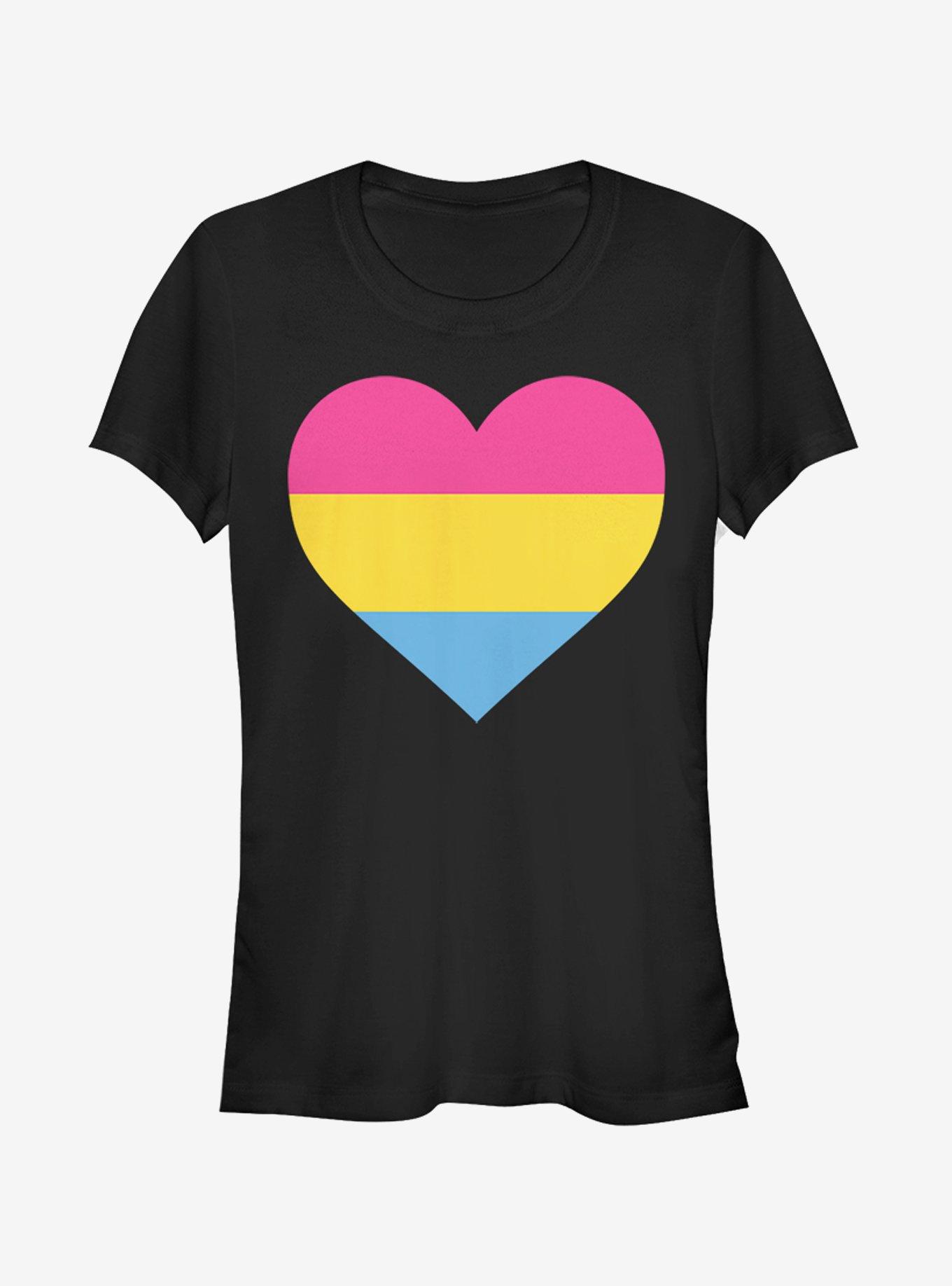 Pan Heart Girl's Tee, BLACK, hi-res