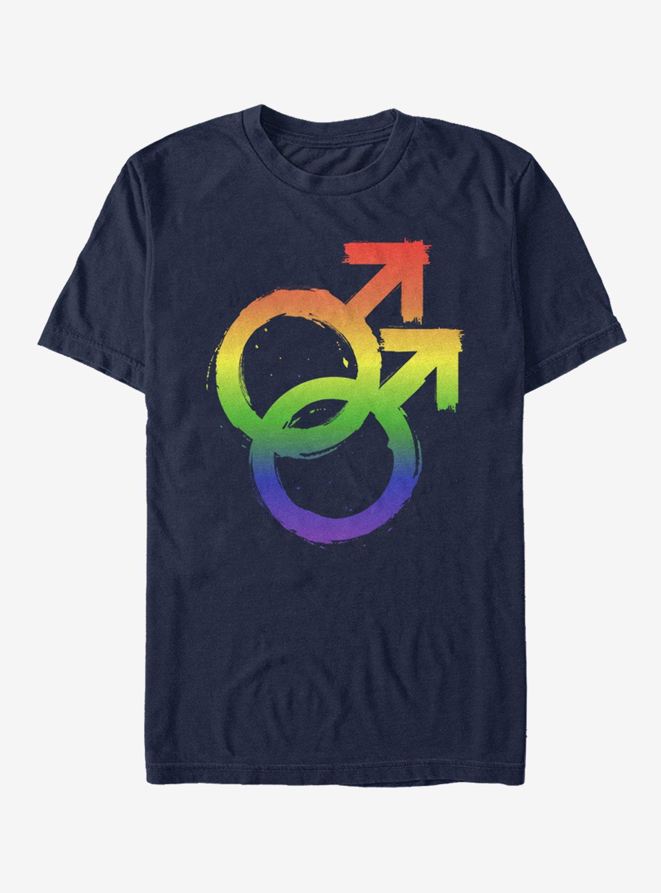 Pride Male Tee, NAVY, hi-res