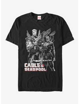 Marvel Deadpool Grey-Scale Cable & Deadpool T-Shirt, , hi-res