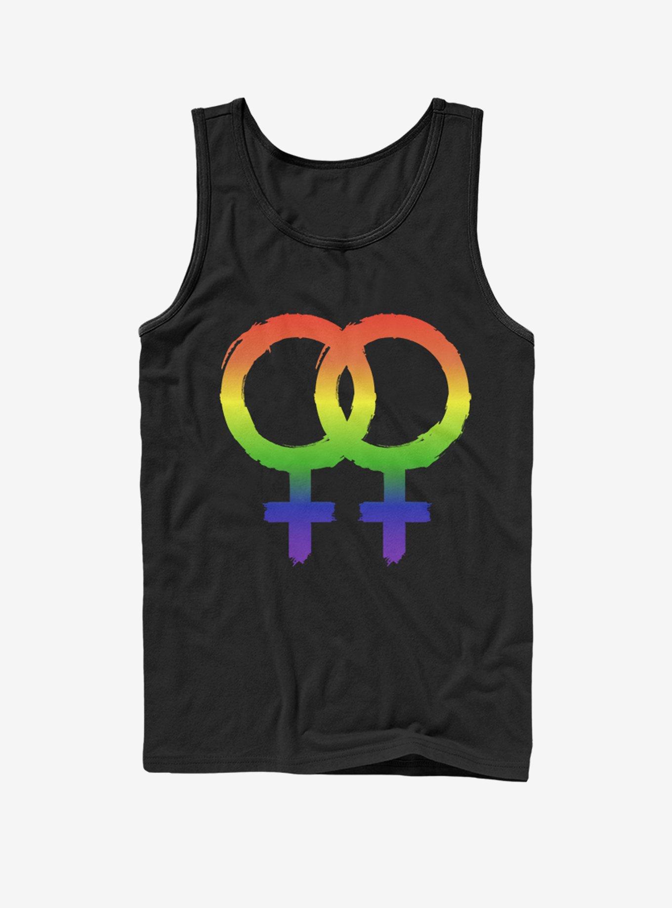 Pride Female Symbols Tank, BLACK, hi-res