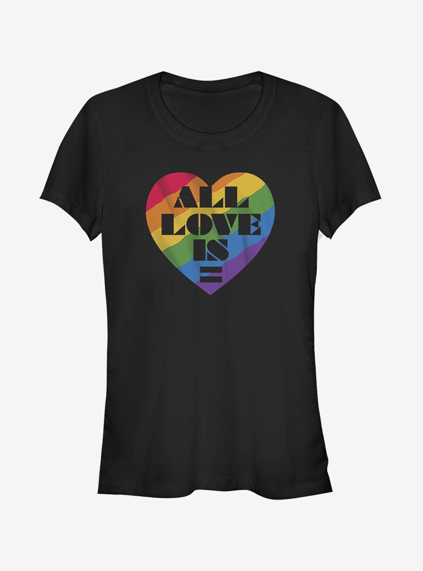 All Love Is Equal Girl's Tee, BLACK, hi-res