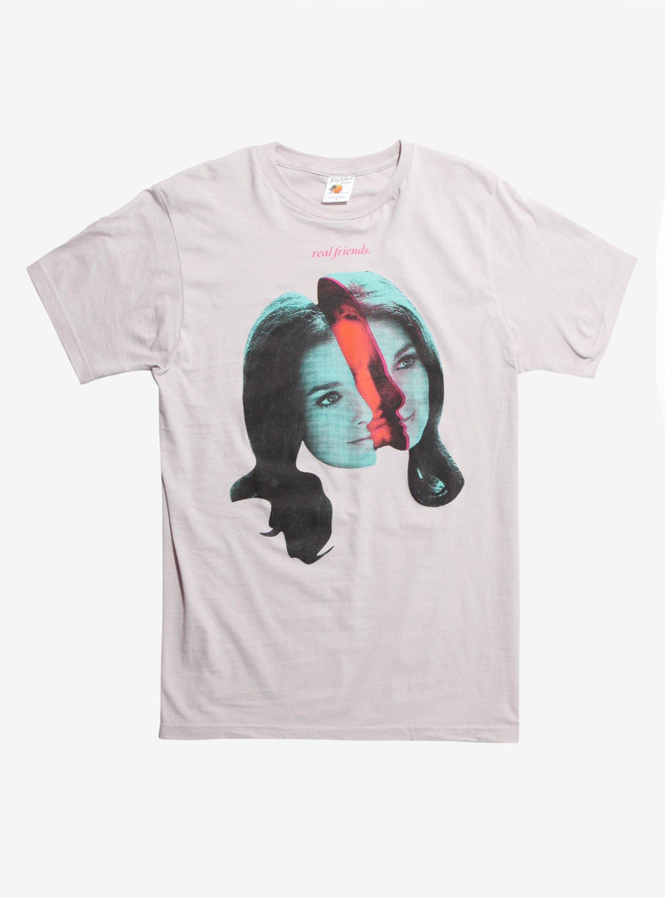 Real Friends Smiling On The Surface T-Shirt, WHITE, hi-res
