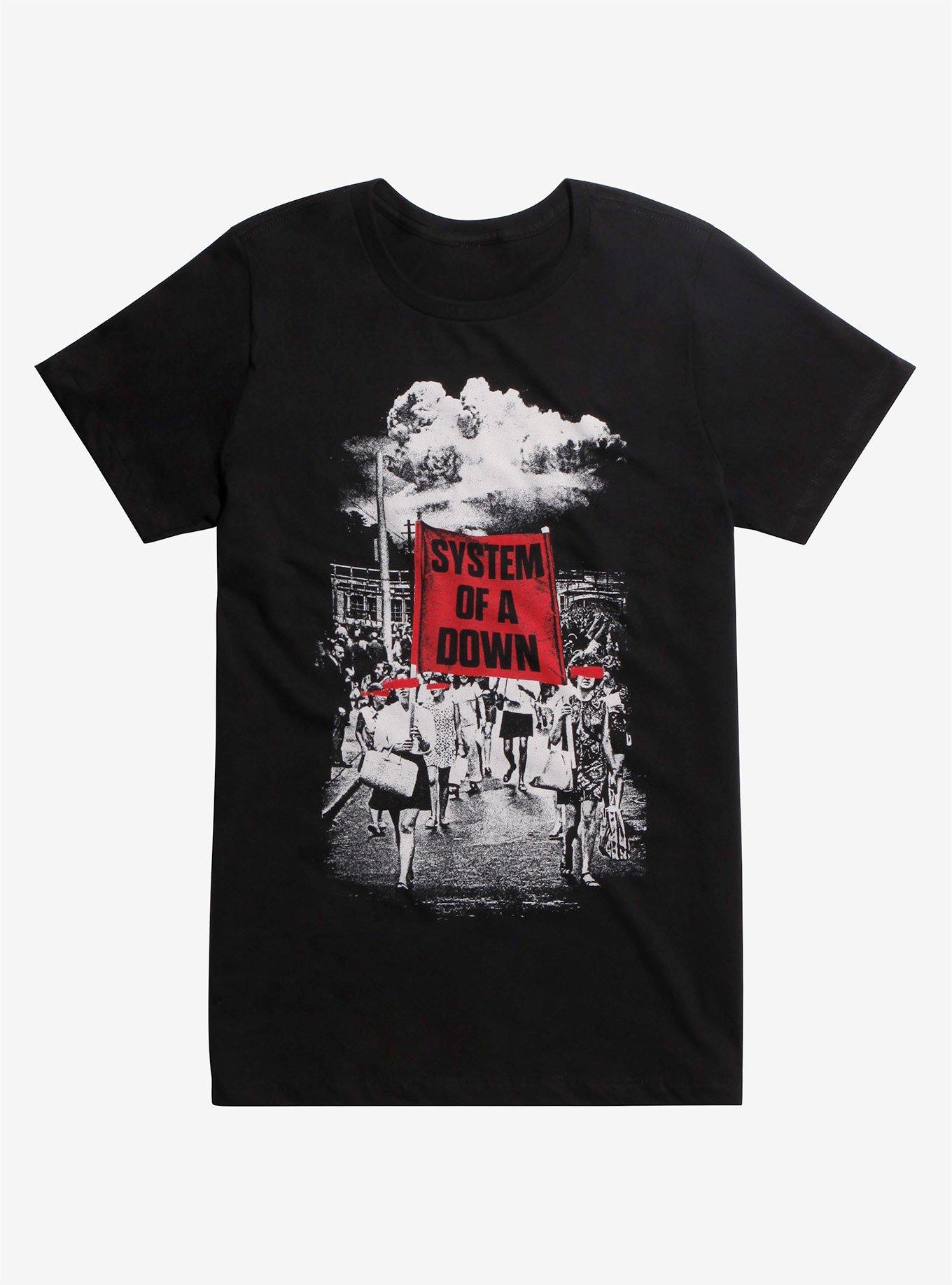 System Of A Down Protest T-Shirt, BLACK, hi-res