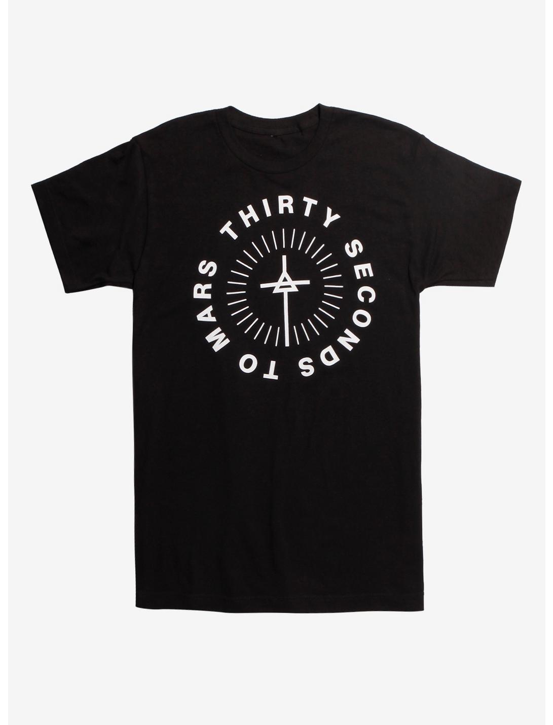 Thirty Seconds To Mars Cross Logo T-Shirt, BLACK, hi-res