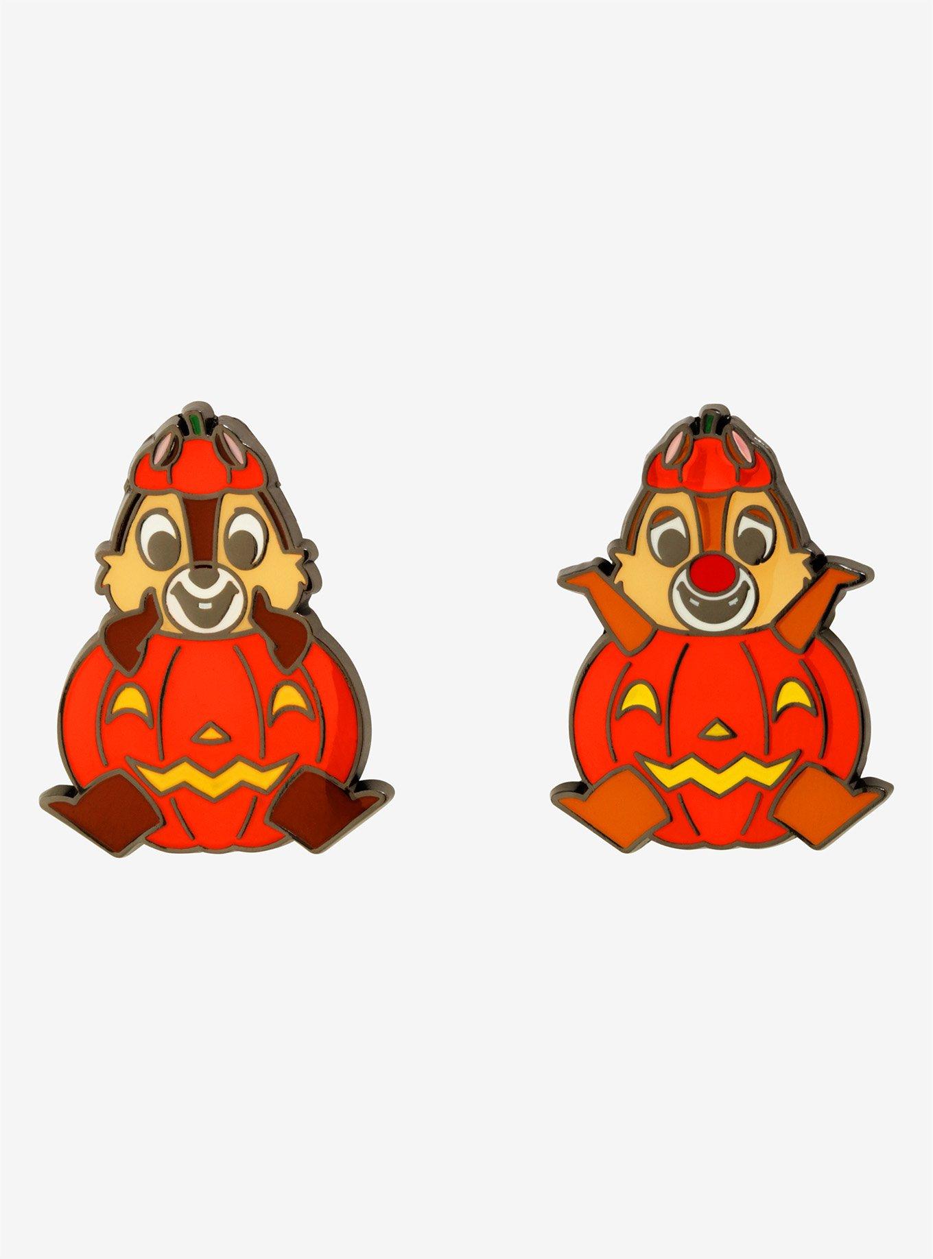Disney Chip 'n Dale Pumpkin Enamel Pin Set - BoxLunch Exclusive, , hi-res