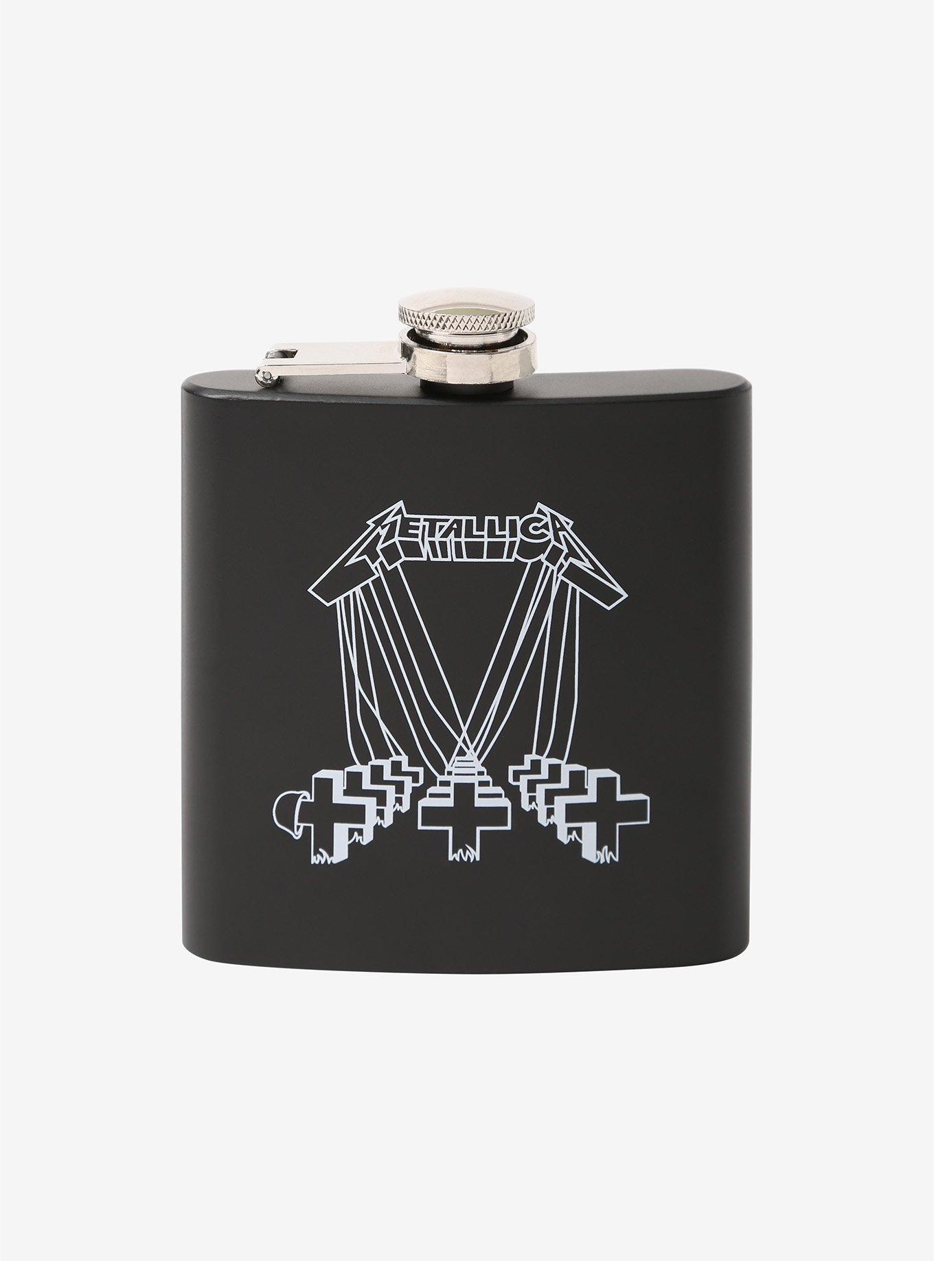 Metallica Black Cross Flask, , hi-res