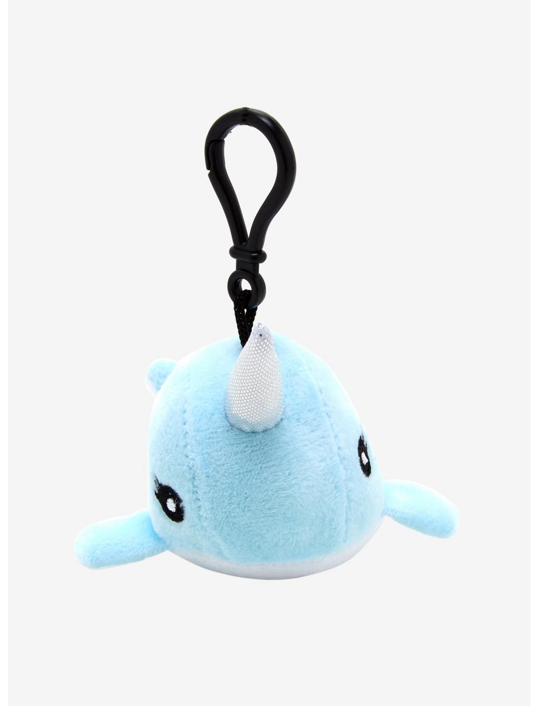 Narwhal Plush Clip-On Key Chain, , hi-res