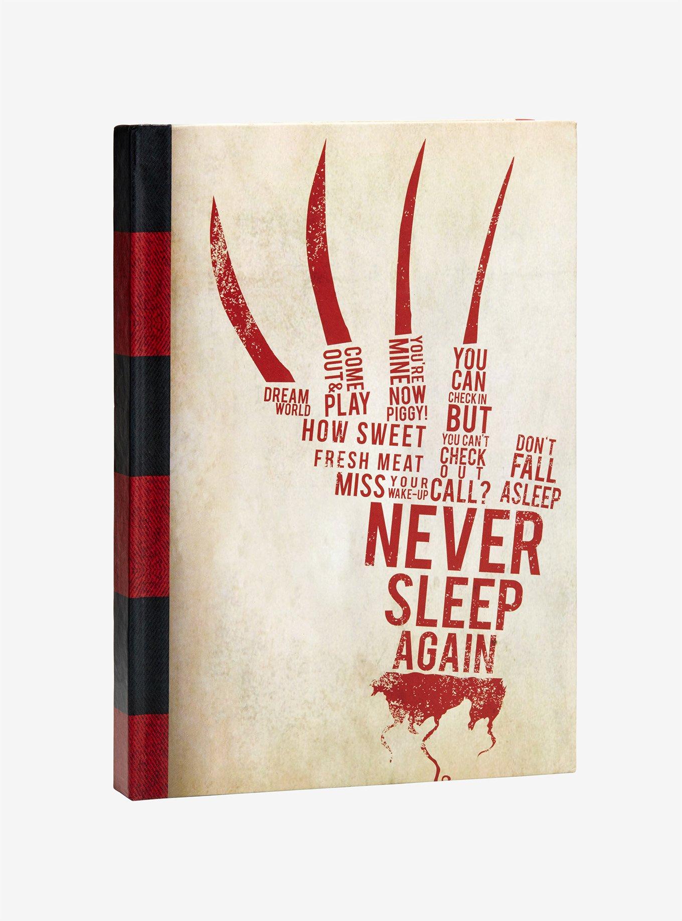 Nightmare On Elm Street Quotes A Nightmare On Elm Street Freddy Krueger Quote Hardcover Ruled Journal |  Hot Topic