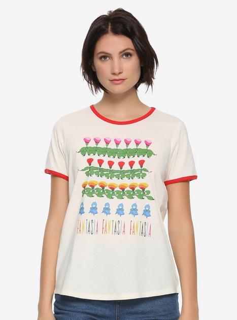 Her Universe Disney Fantasia Floral Repeat Ringer T-Shirt - BoxLunch ...