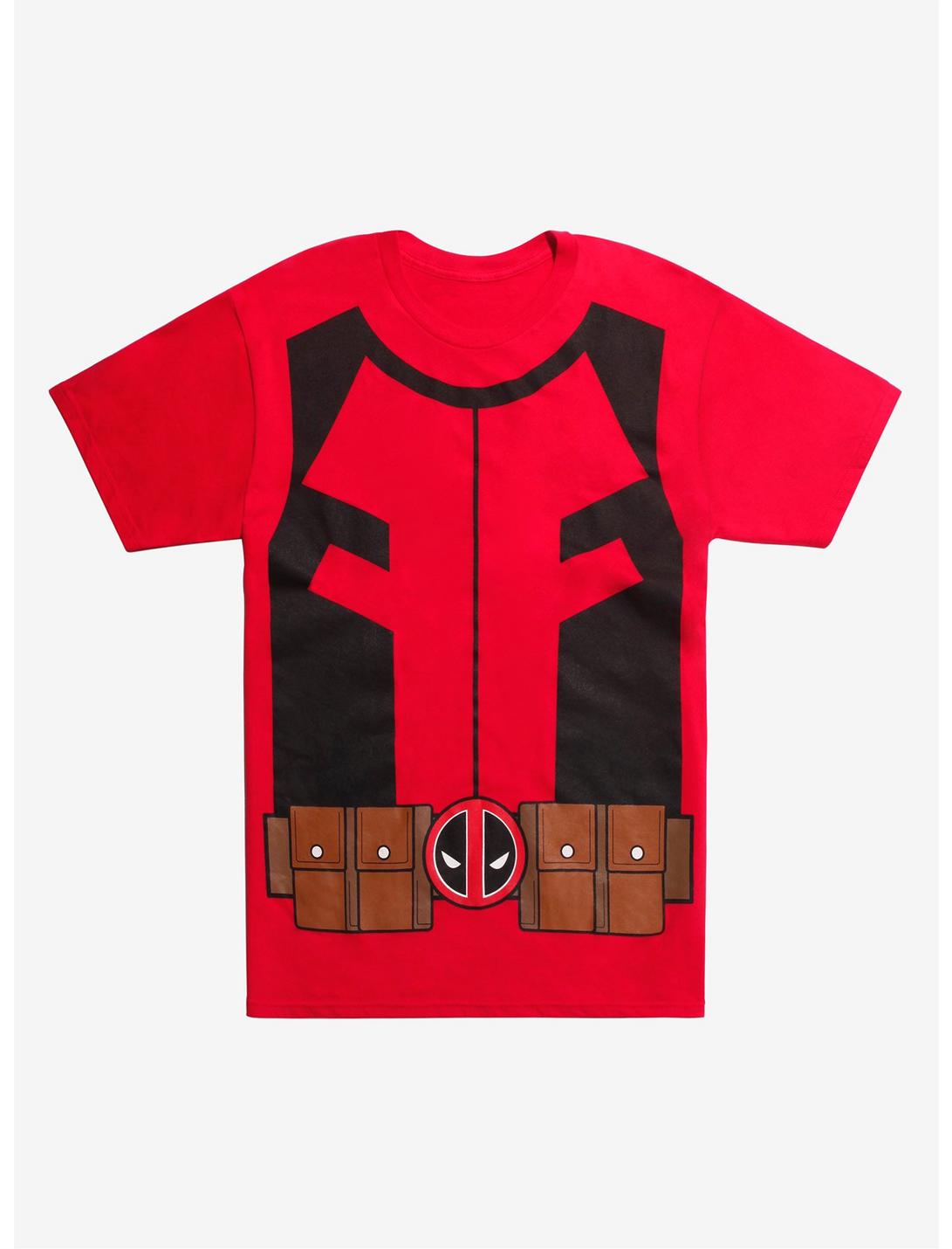 Marvel Deadpool Cosplay T-Shirt, RED, hi-res
