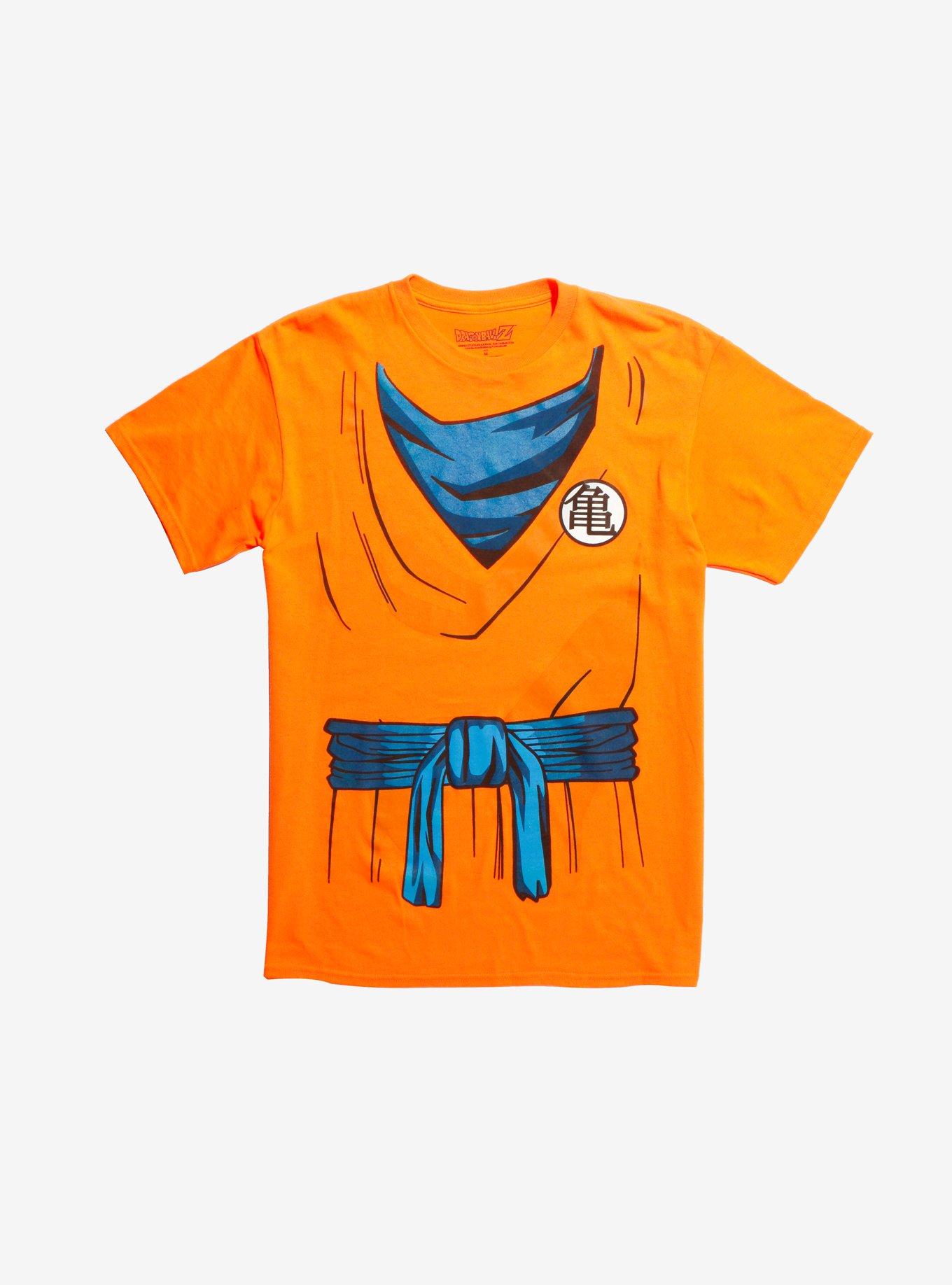 Dragon Ball Z Goku Cosplay T-Shirt Hot Topic Exclusive, ORANGE, hi-res