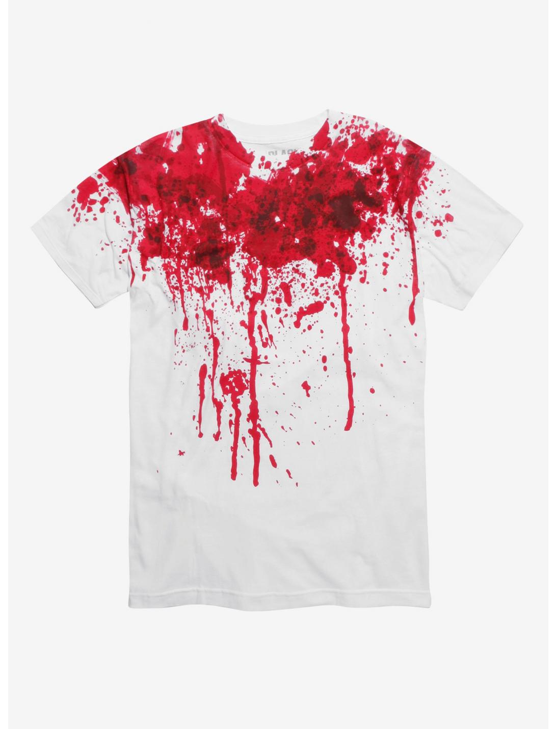 Bloody Neck T-Shirt, WHITE, hi-res