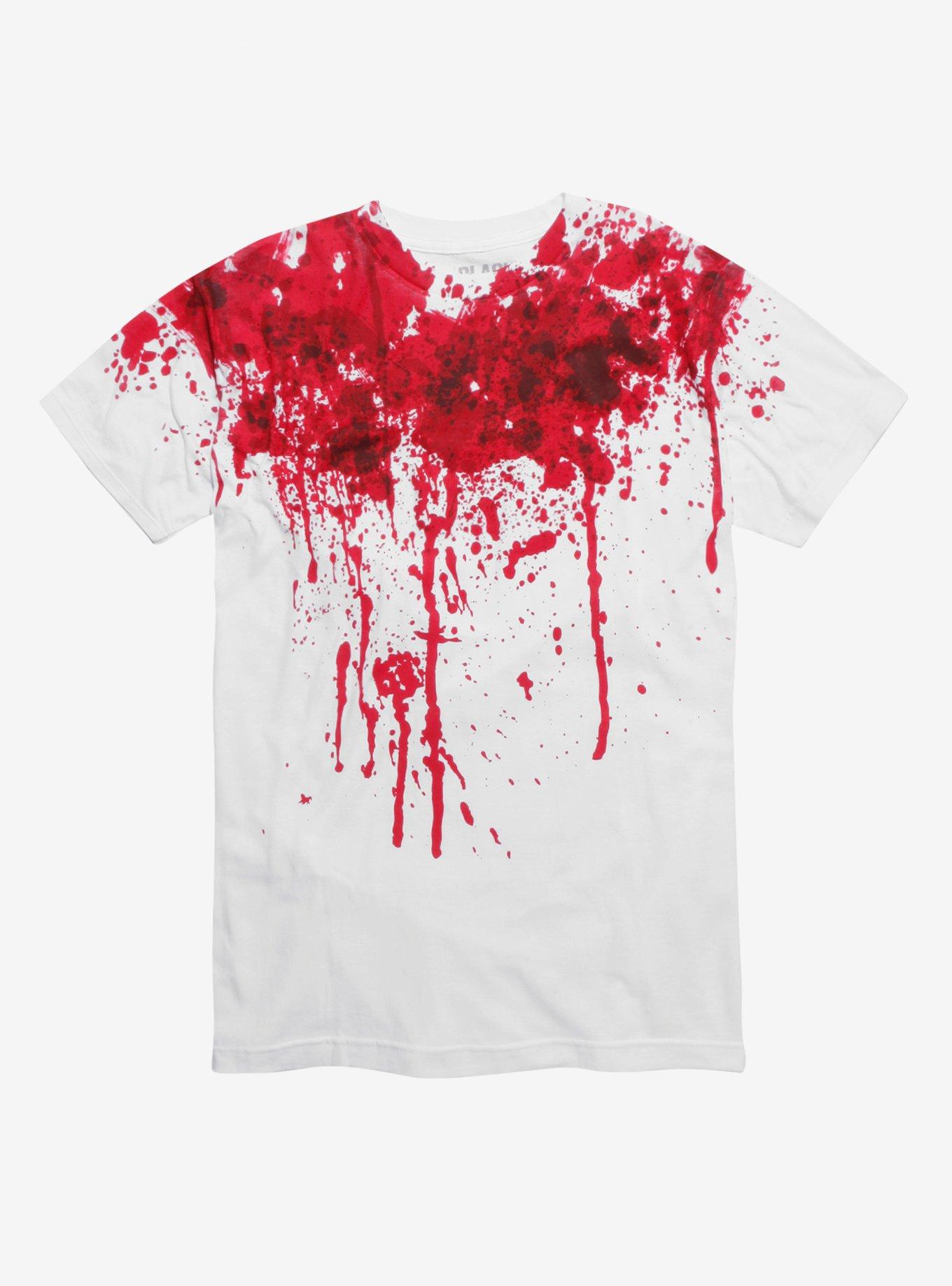 Bloody Neck T-Shirt, WHITE, hi-res