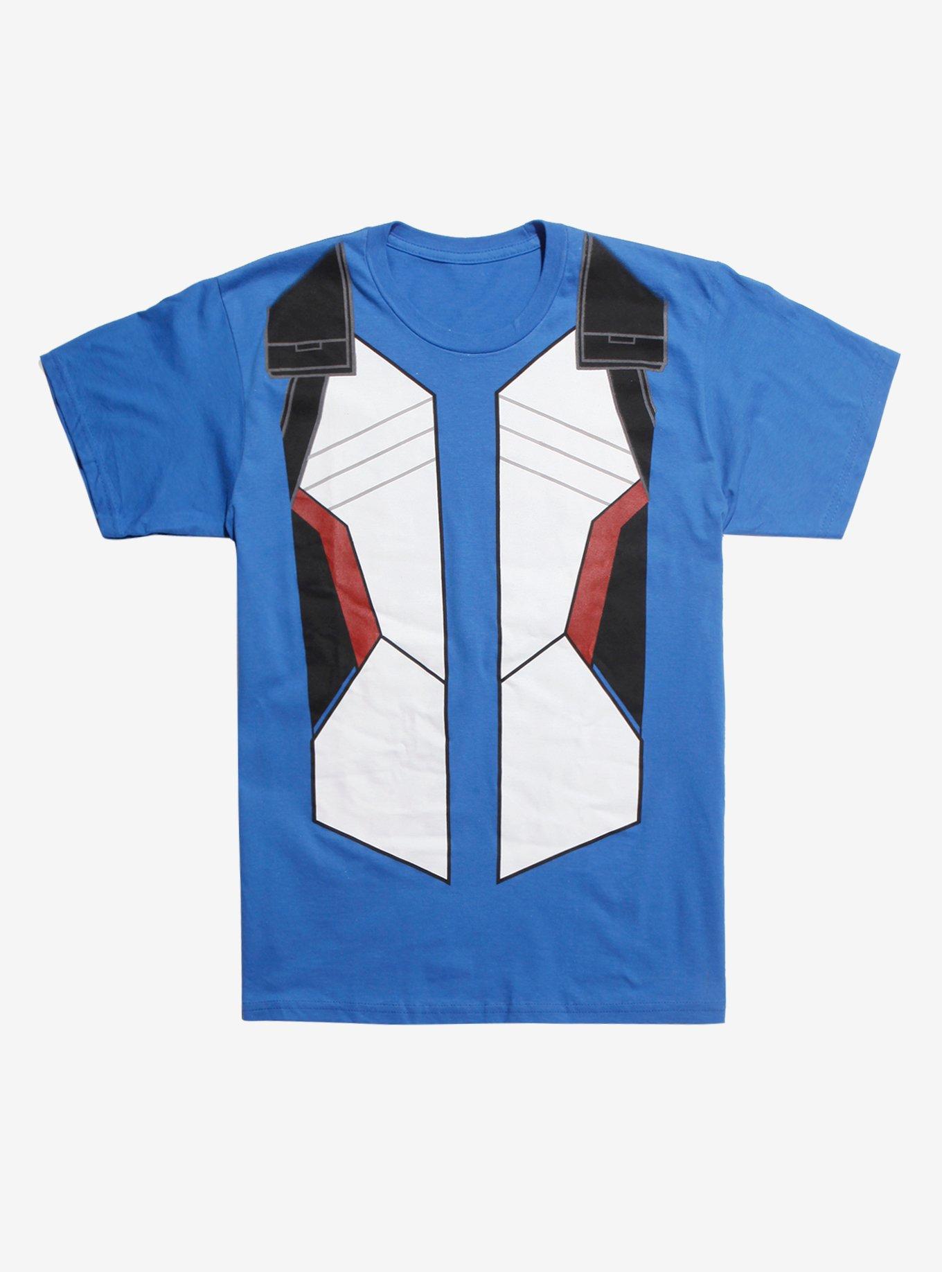 Overwatch Soldier: 76 Cosplay T-Shirt, BLUE, hi-res