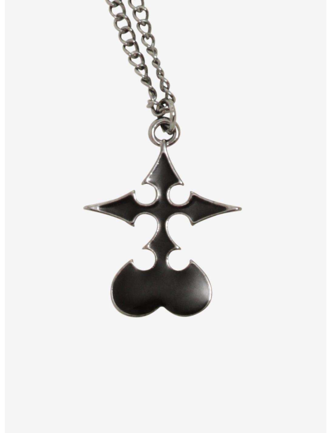 Disney Kingdom Hearts Nobody Symbol Necklace, , hi-res