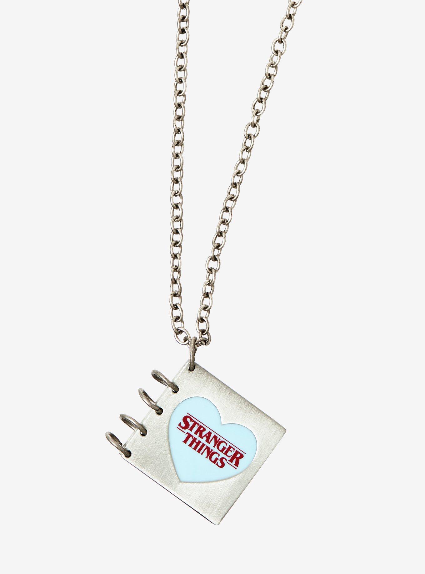 Stranger Things Snow Ball '84 Book Locket Necklace, , hi-res