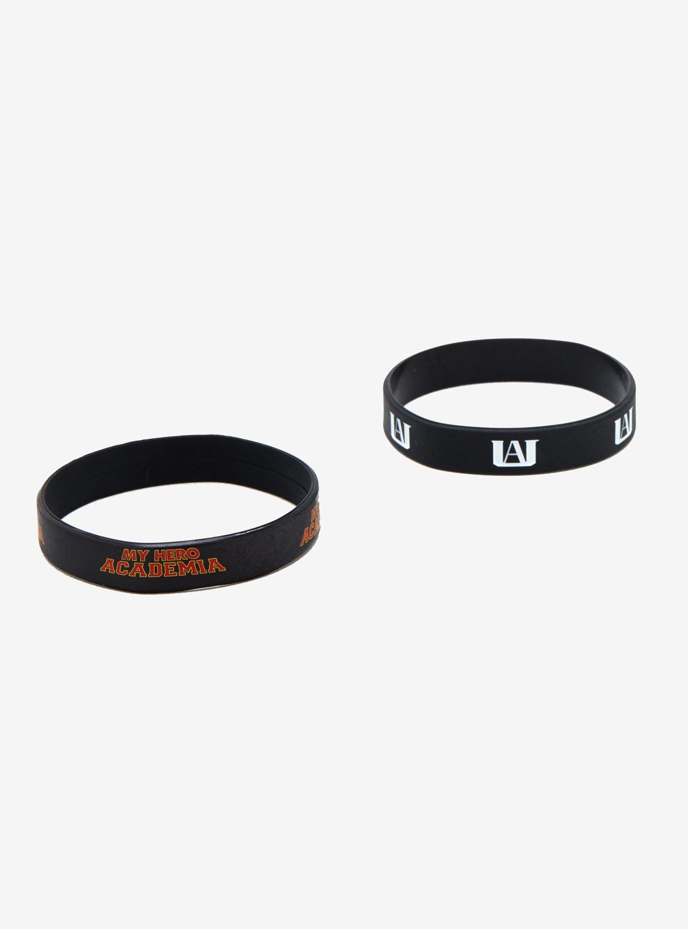 My Hero Academia Logo Rubber Bracelet Set, , hi-res