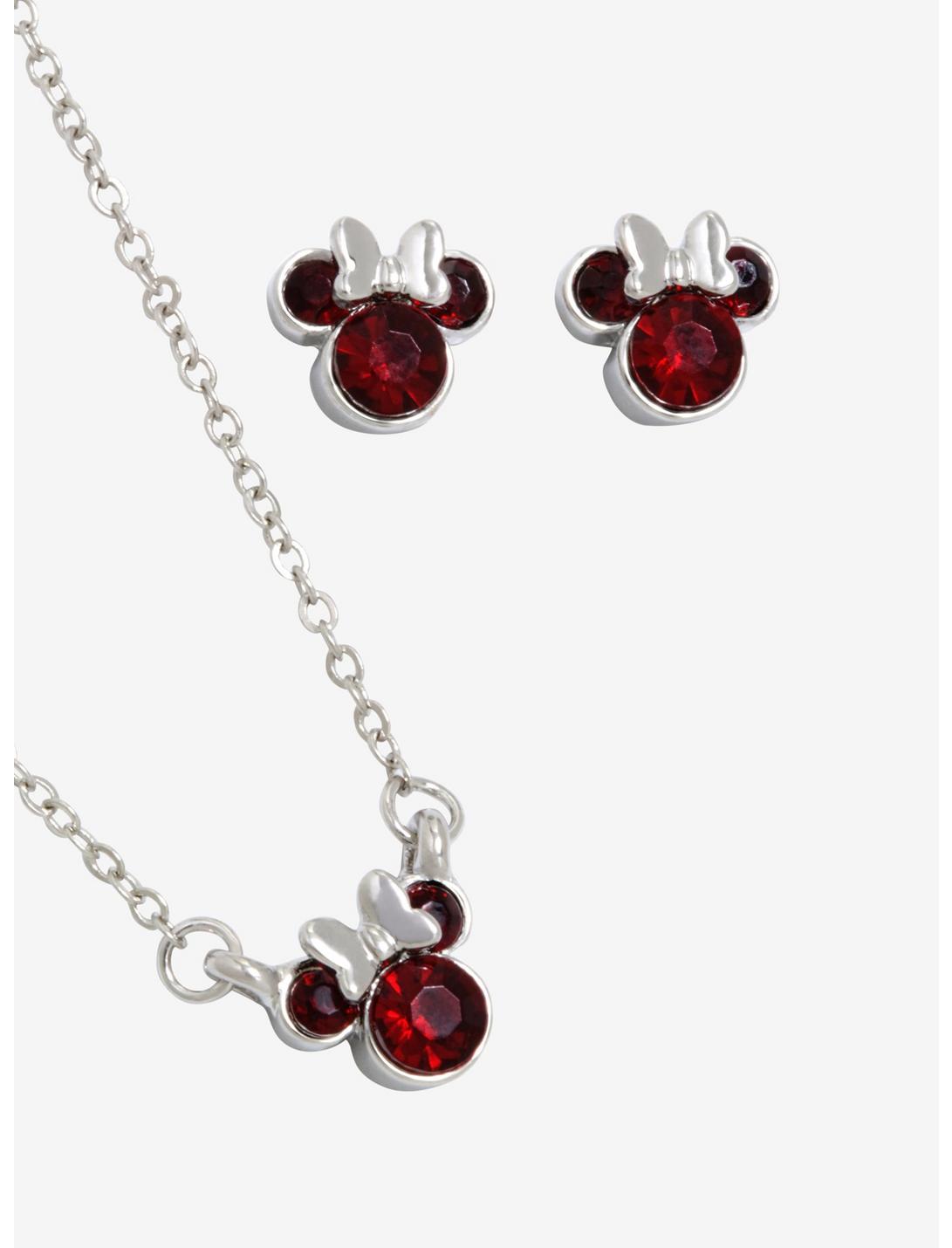Disney Minnie Mouse January Birthstone Jewelry Set, , hi-res