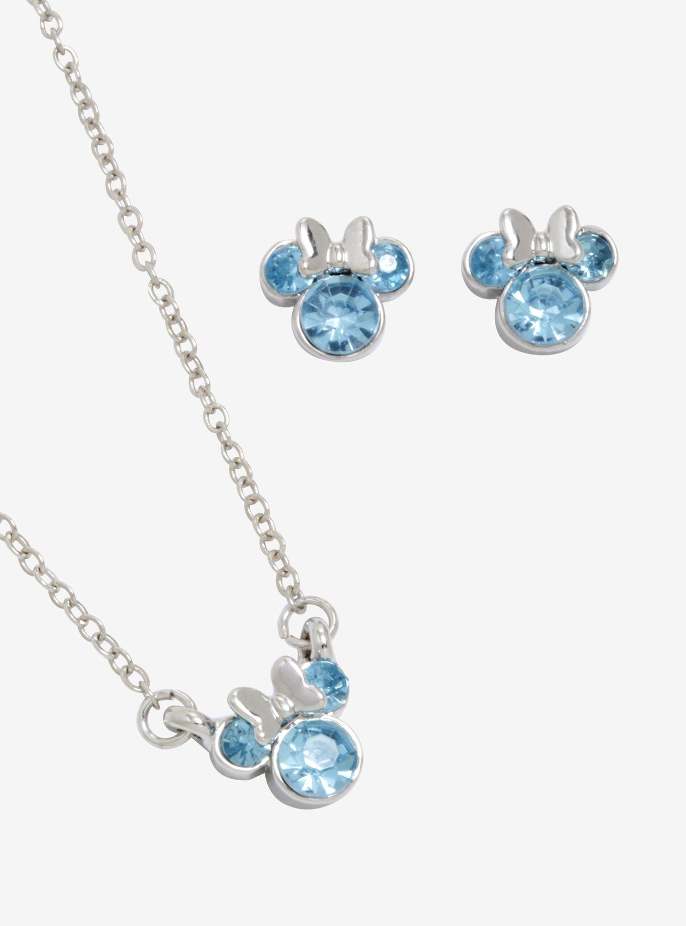 Disney Minnie Mouse March Birthstone Jewelry Set, , hi-res