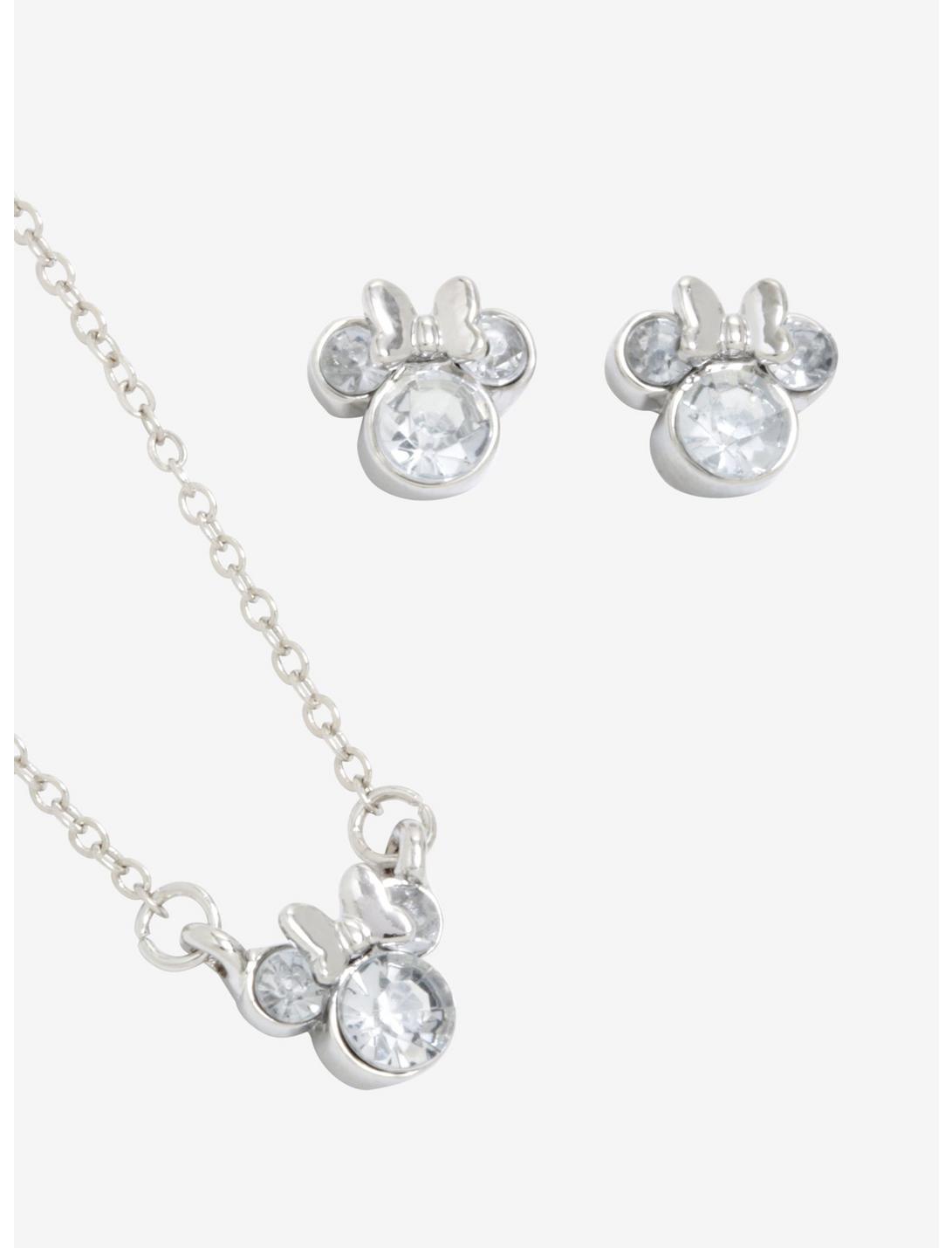 Disney Minnie Mouse April Birthstone Jewelry Set, , hi-res