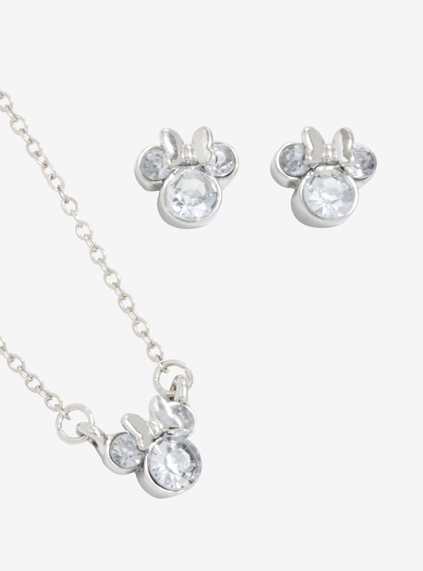 Disney Minnie Mouse April Birthstone Jewelry Set, , hi-res