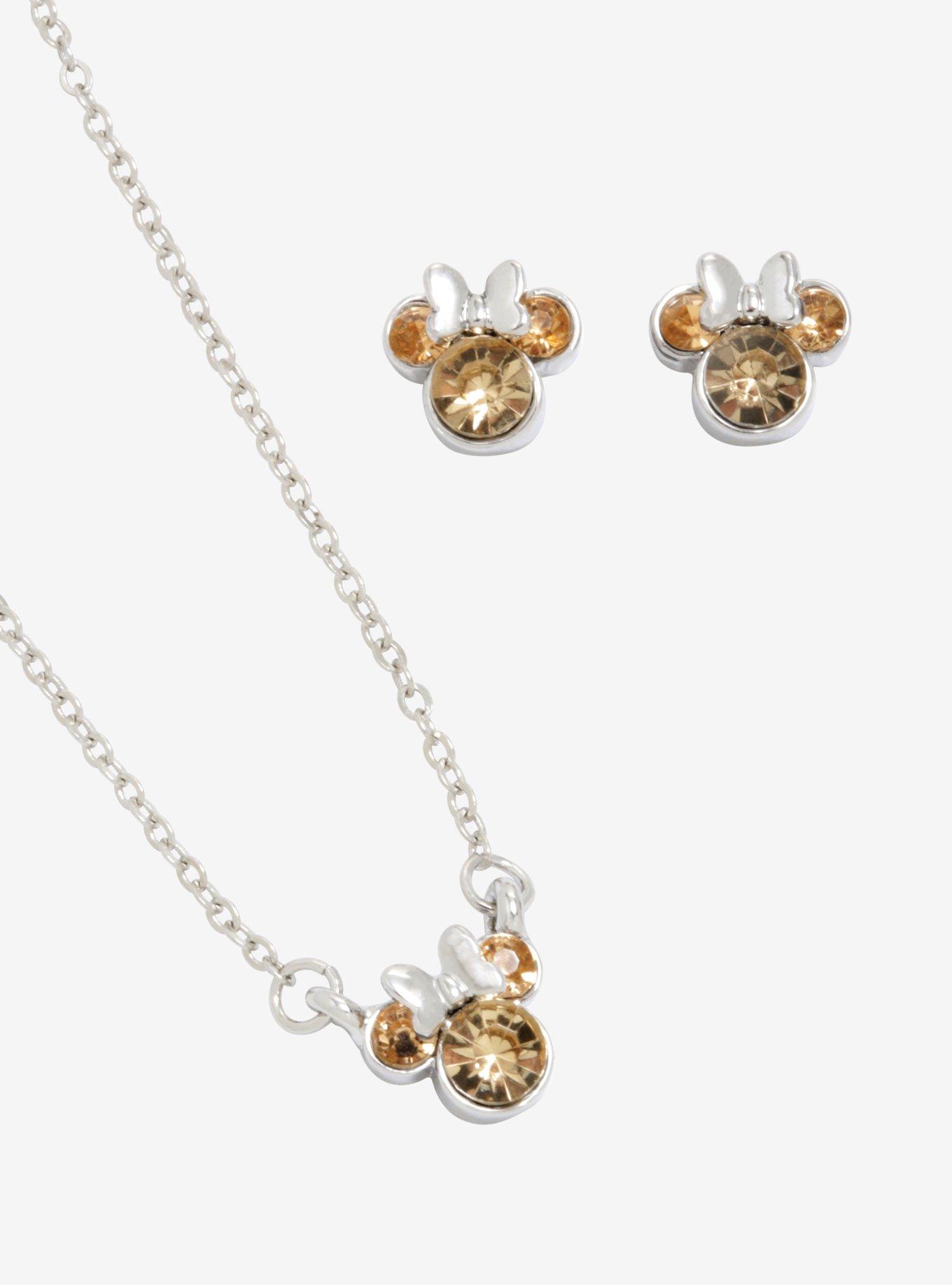 Disney Minnie Mouse June Birthstone Jewelry Set, , hi-res