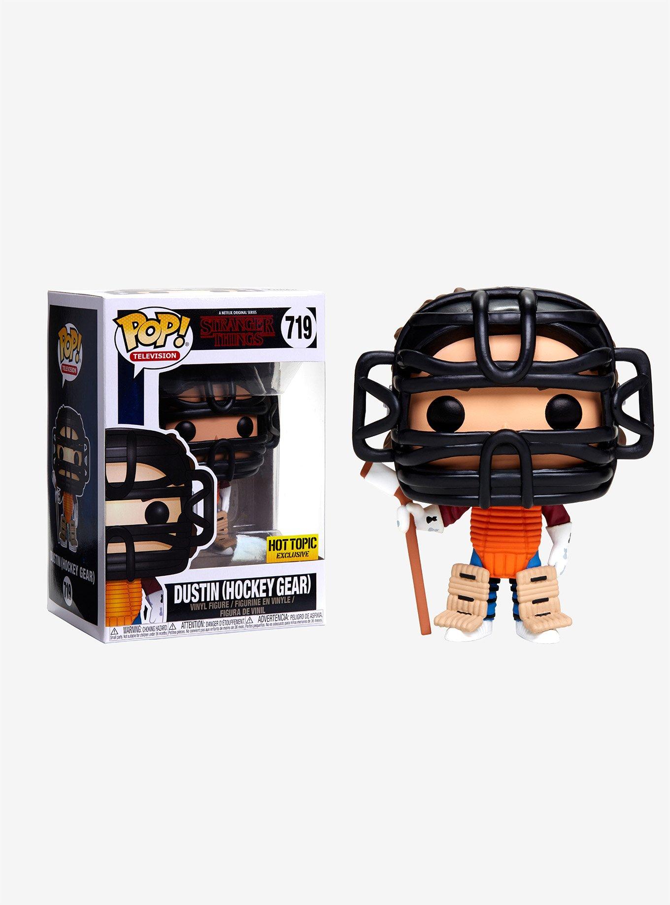 Funko Stranger Things Pop! Television Dustin (Hockey Gear) Vinyl Figure Hot Topic Exclusive, , hi-res