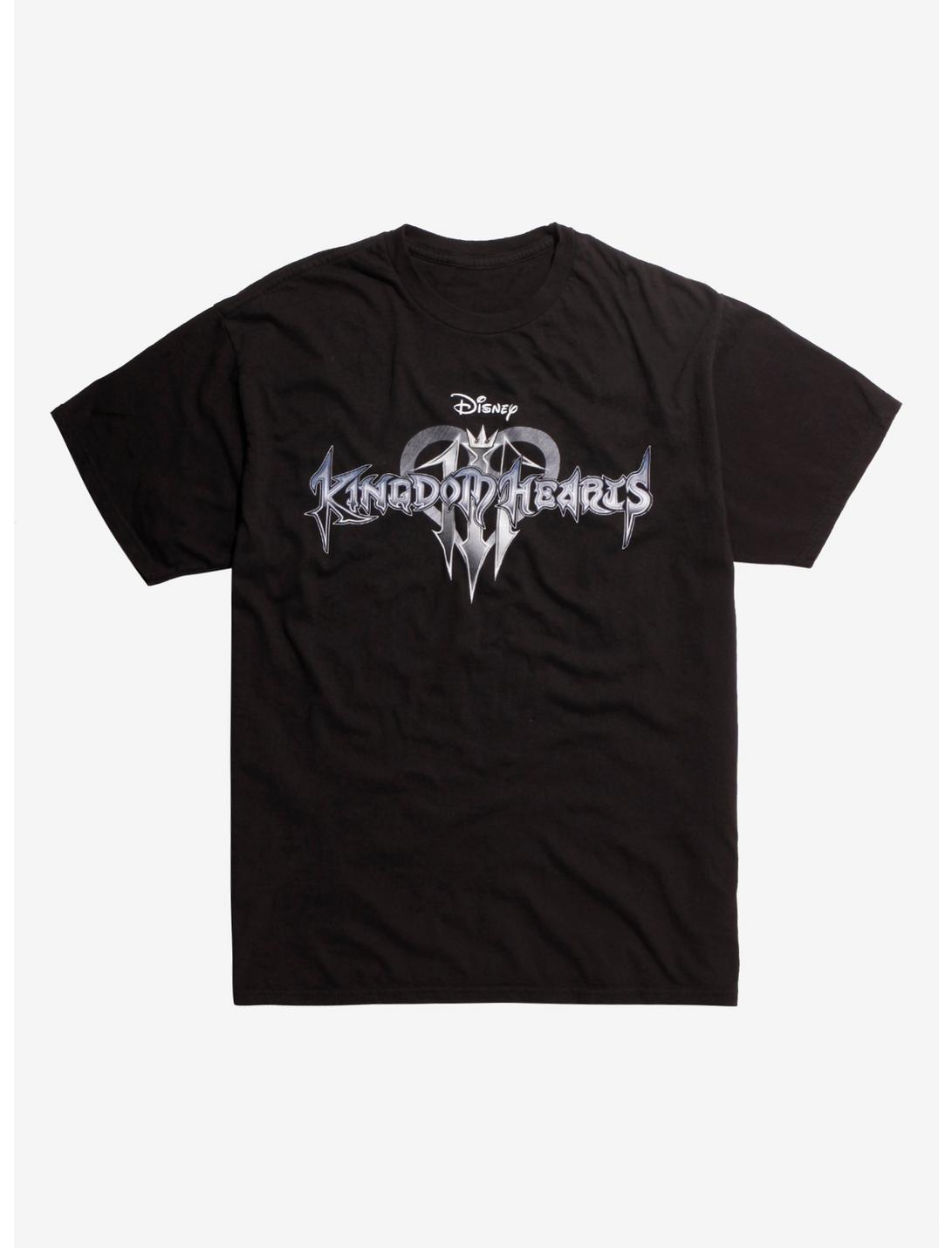Disney Kingdom Hearts III Logo Teaser T-Shirt Hot Topic Exclusive, BLACK, hi-res
