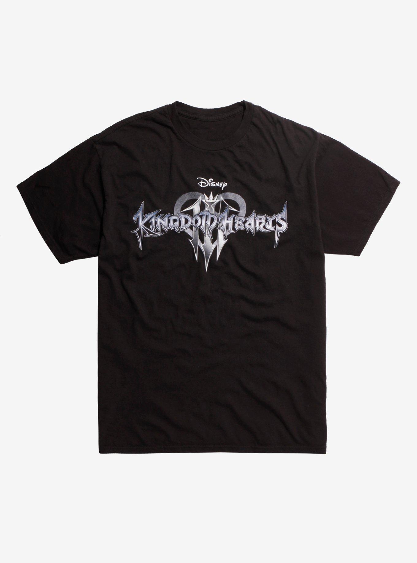 Disney Kingdom Hearts III Logo Teaser T-Shirt Hot Topic Exclusive, BLACK, hi-res