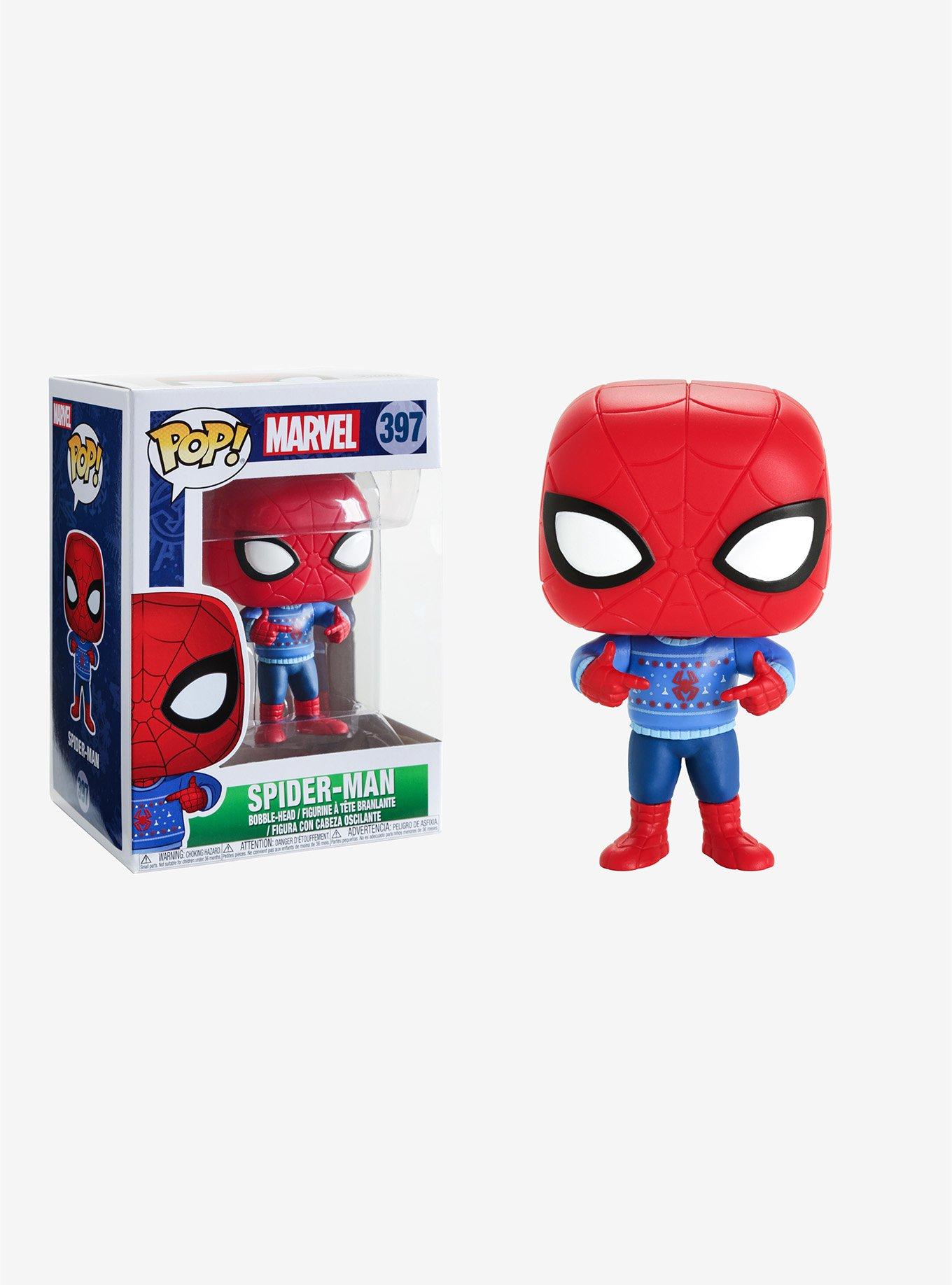 Funko Marvel Pop! Spider-Man Holiday Sweater Vinyl Figure, , hi-res
