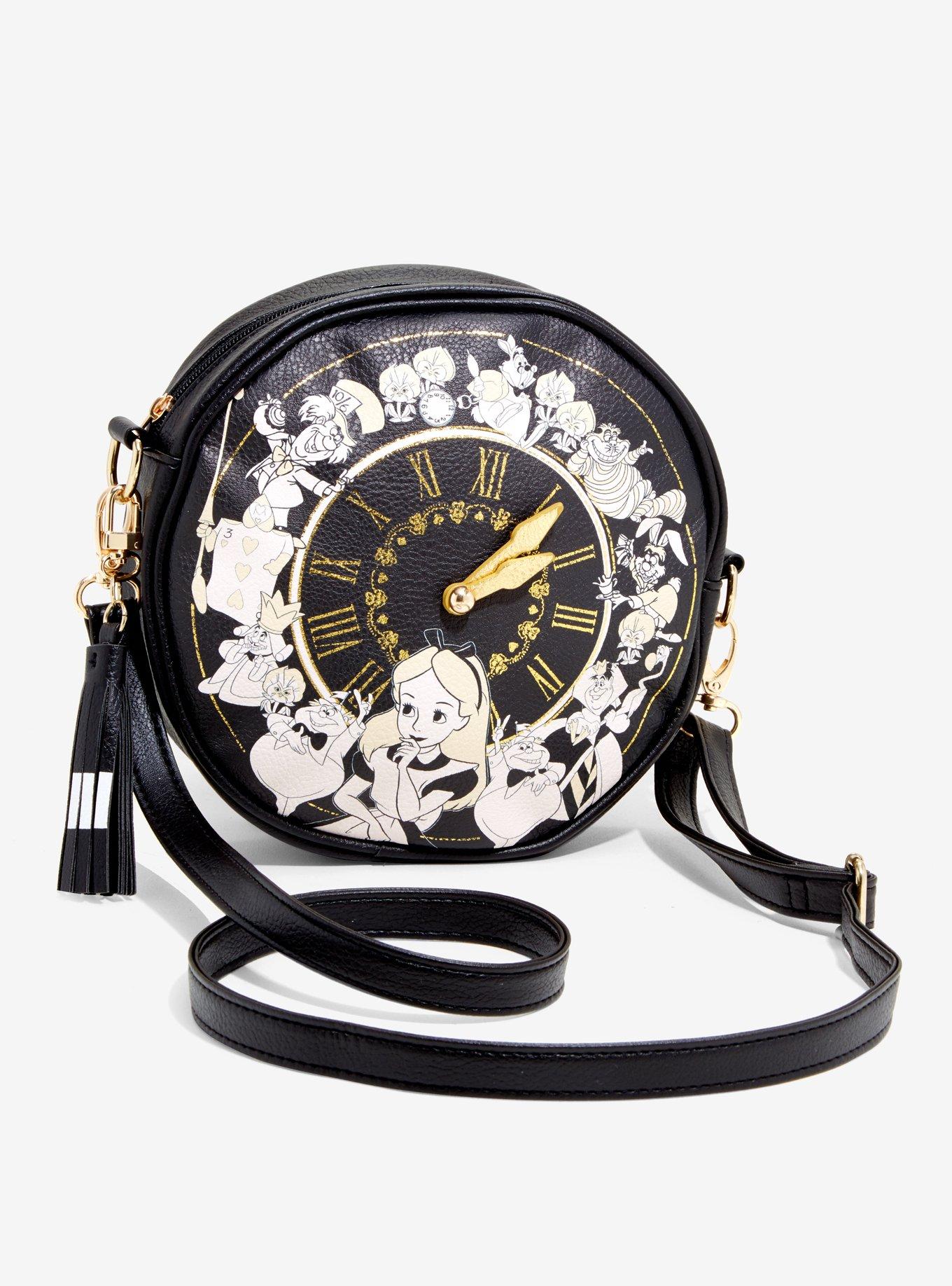 Loungefly Disney Alice In Wonderland Clock Crossbody Bag, , hi-res