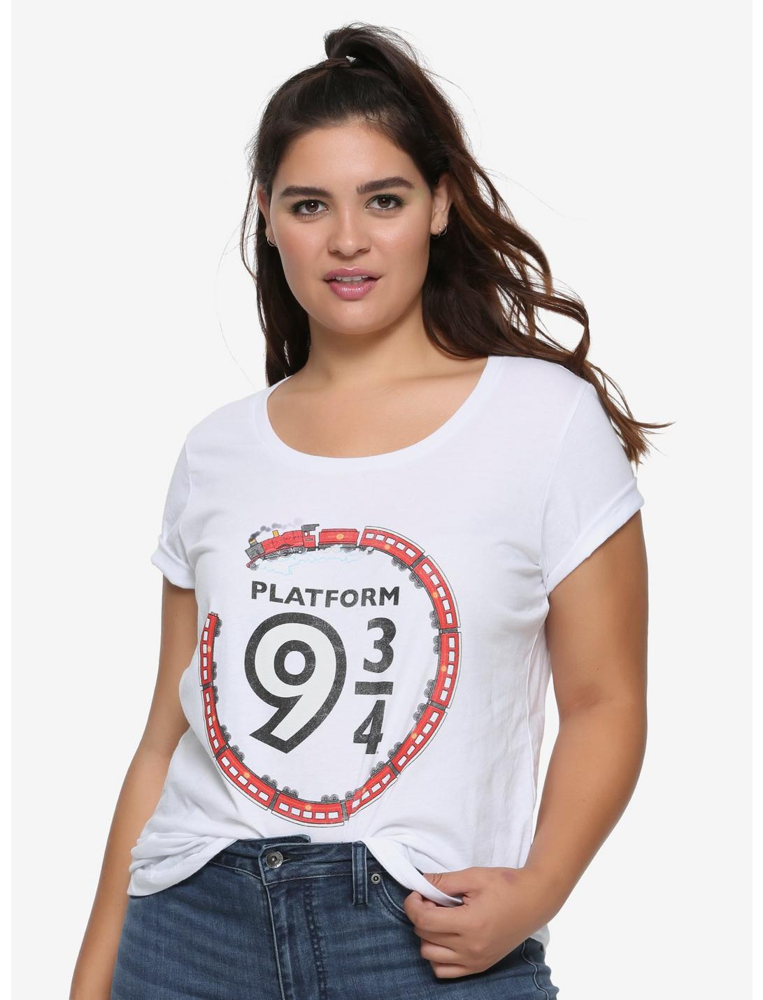 Harry Potter Platform 9 3/4 Circle Train Girls T-Shirt Plus Size | Hot ...