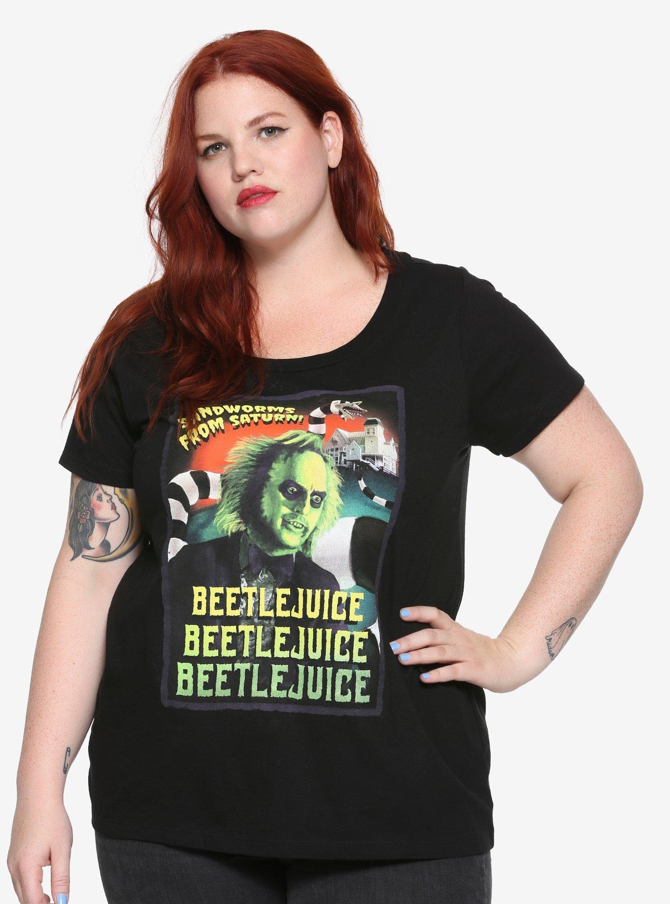 Beetlejuice Sandworms From Saturn Girls T-Shirt Plus Size, MULTICOLOR, hi-res