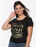 Harry Potter Up To No Good Girls T-Shirt Plus Size, GOLD, hi-res