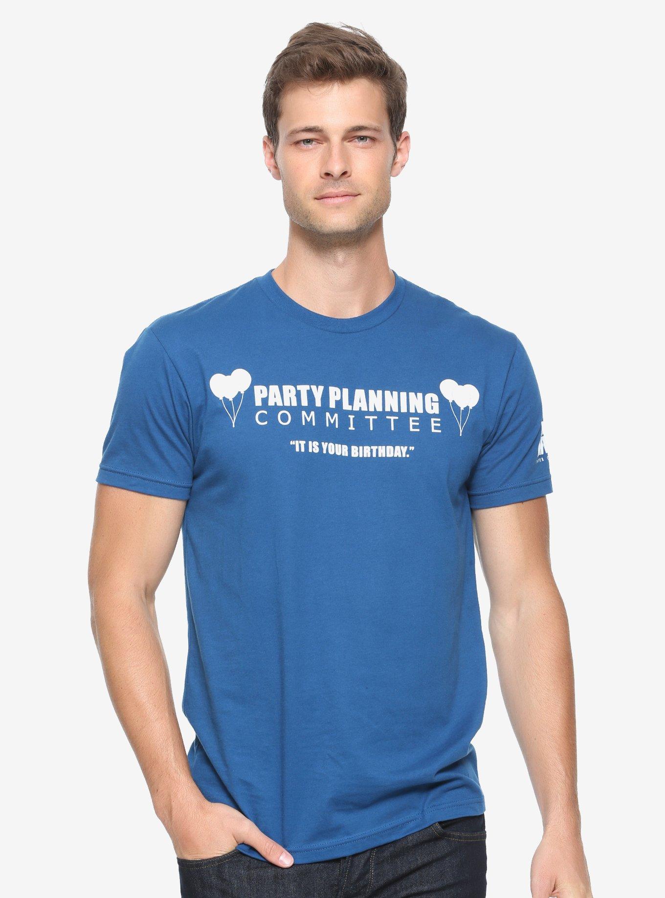 The Office Party Planning Committee T-Shirt - BoxLunch Exclusive, BLUE, hi-res