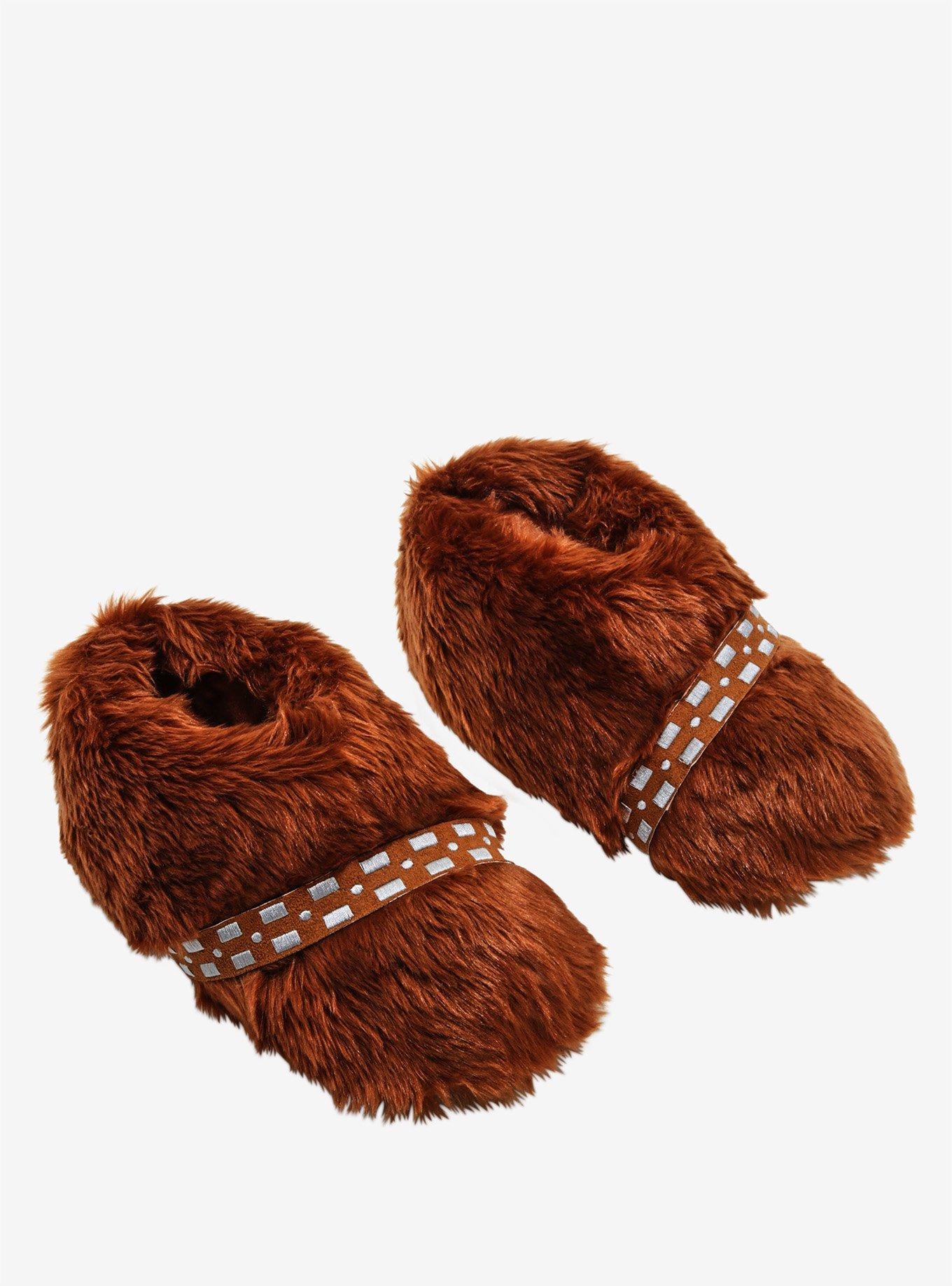Star Wars Adults Chewbacca Slippers With Sound - ThinkGeek