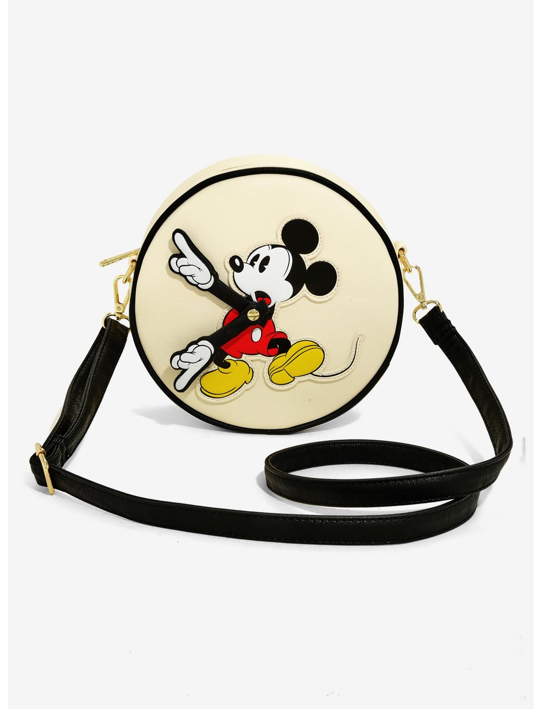 Loungefly Disney Mickey Mouse Clock Crossbody Bag, , hi-res