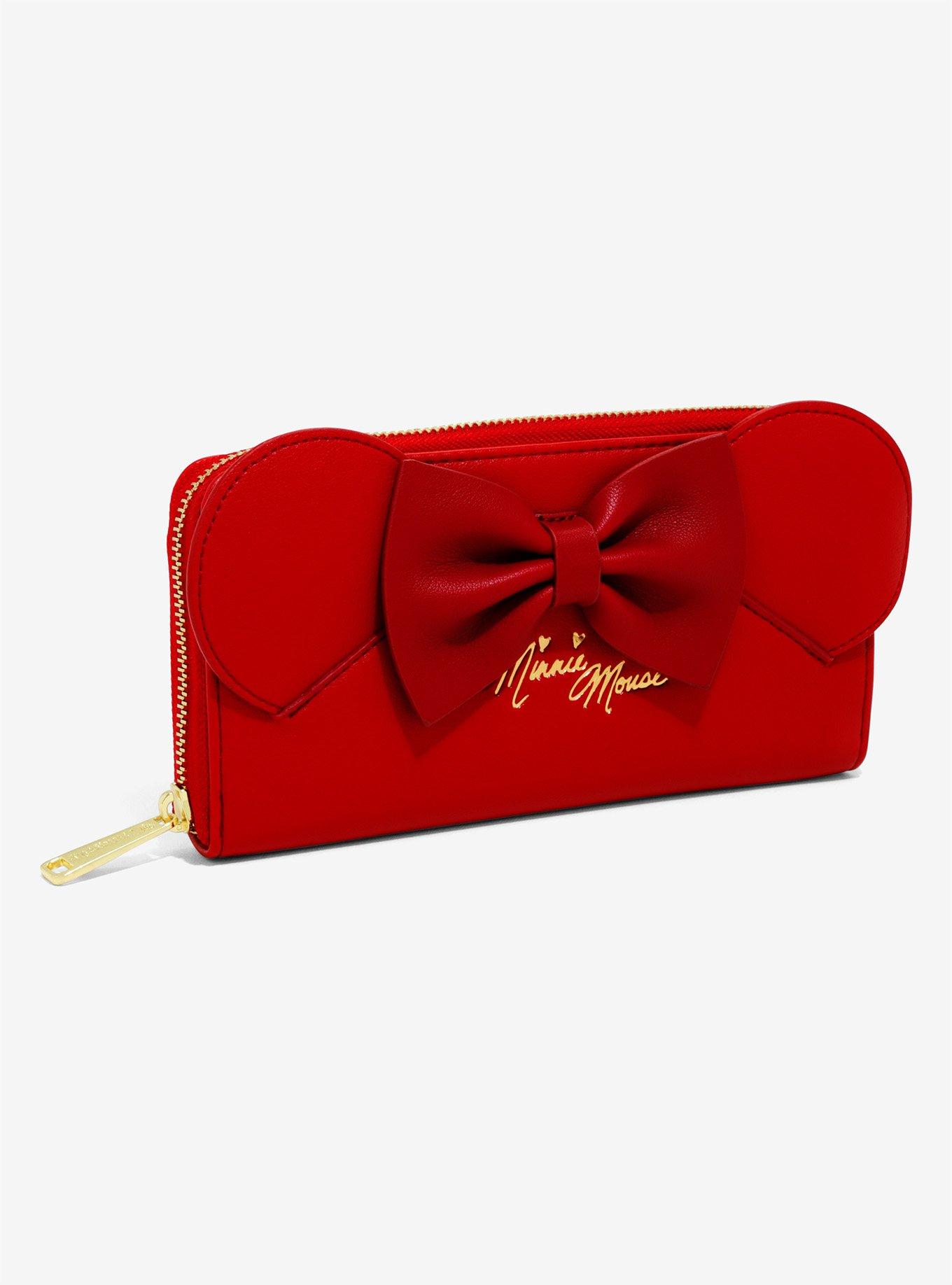 Loungefly Disney Minnie Mouse Red Zip Wallet, , hi-res