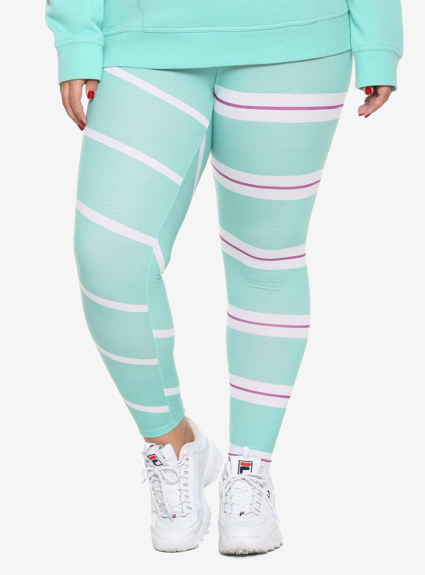 Tween Wreck It Ralph Candy Striped Leggings Vanellope Inspired Cos-Play  Leggings